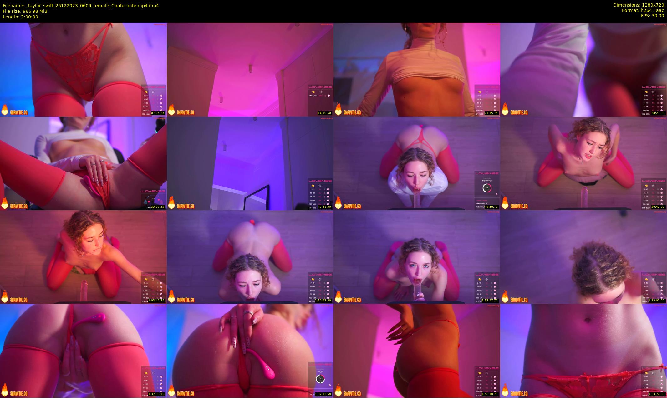 _taylor_swift — 120 minute Chaturbate female cam show recording, 720p, Dec 26, 2023