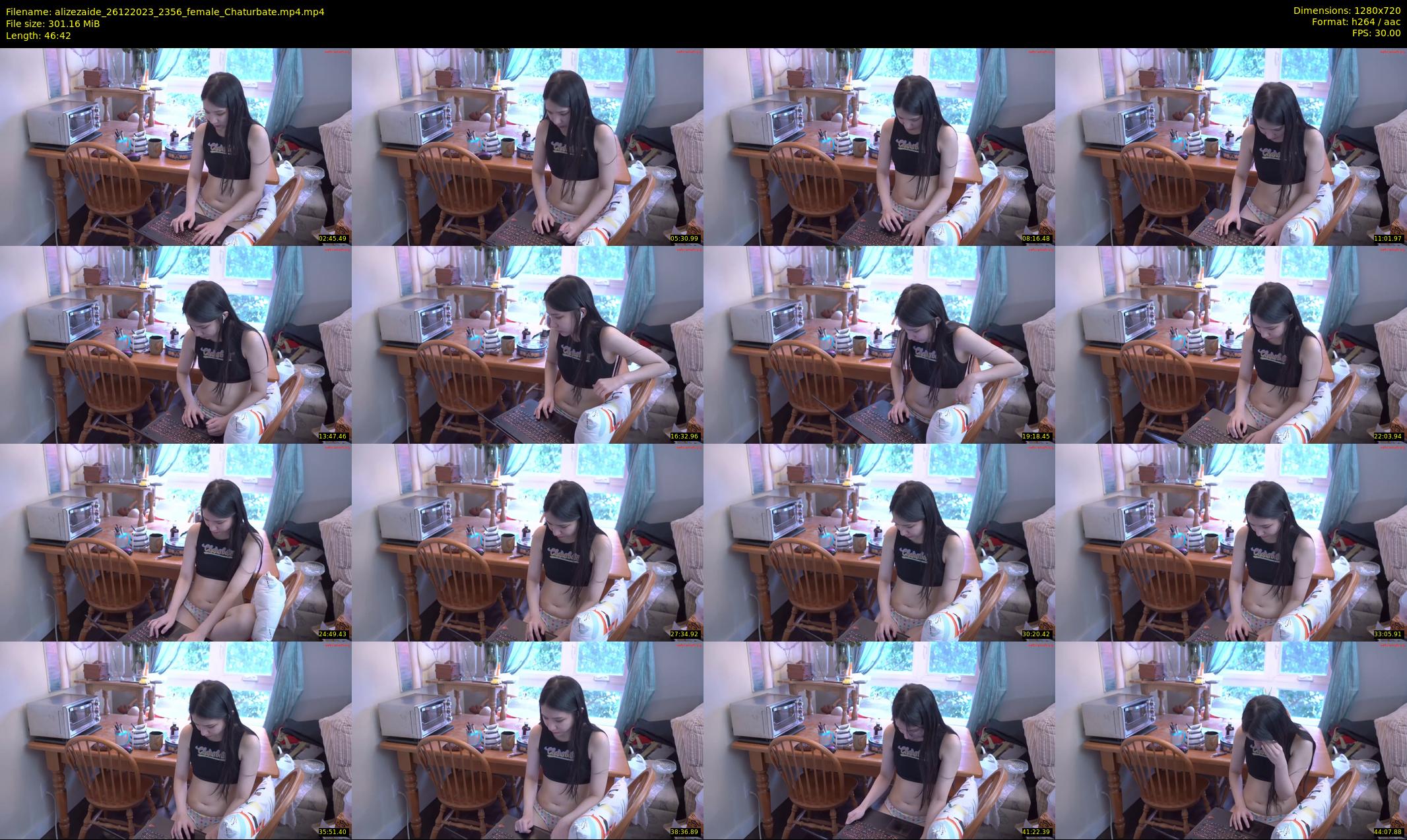 alizezaide — 47 minute Chaturbate female cam show recording, 720p, Dec 26, 2023