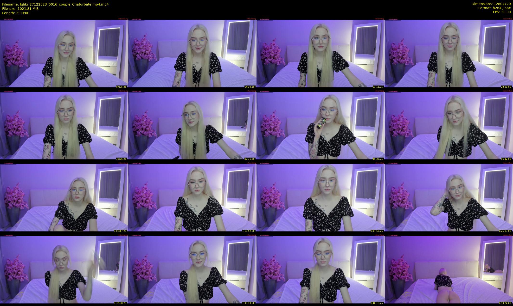bjliki — 120 minute Chaturbate couple cam show recording, 720p, Dec 27, 2023