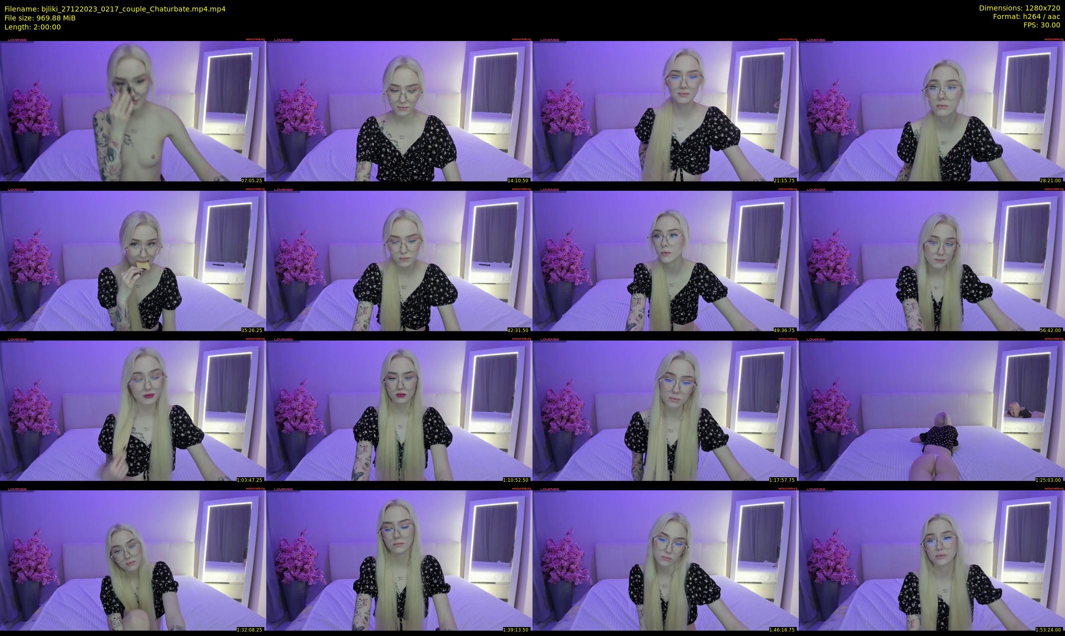 bjliki — 120 minute Chaturbate couple cam show recording, 720p, Dec 27, 2023