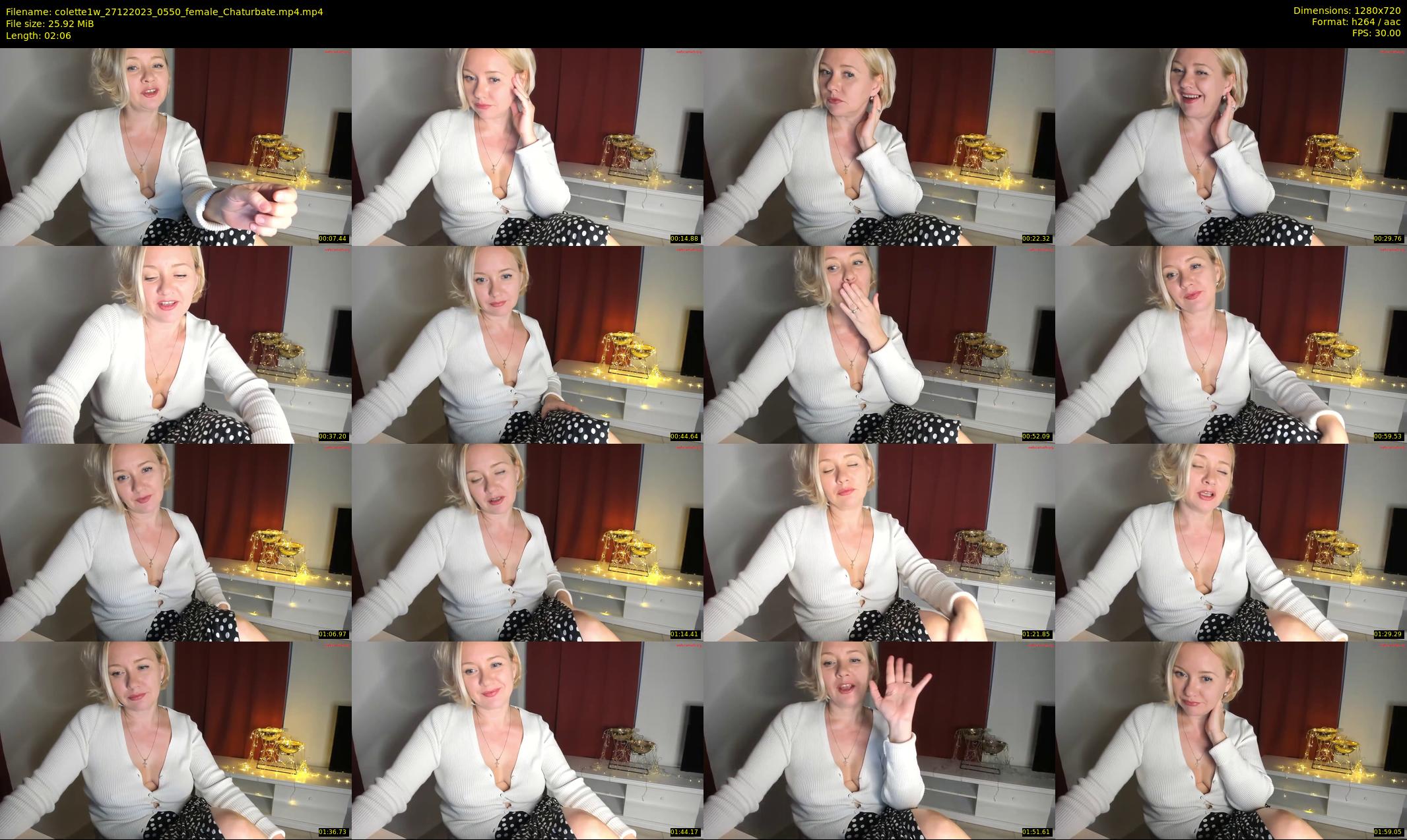 colette1w — 3 minute Chaturbate female cam show recording, 720p, Dec 27, 2023