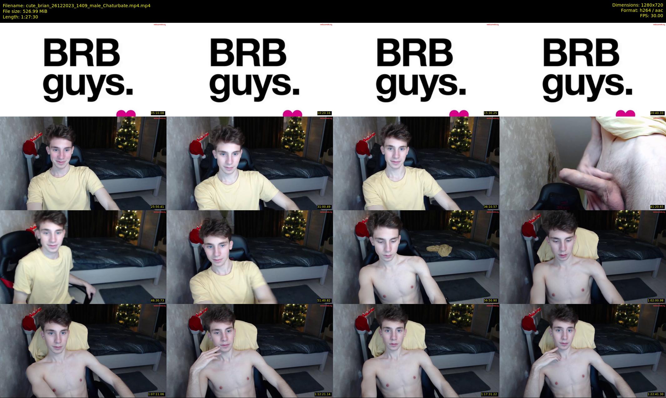 cute_brian — 88 minute Chaturbate male cam show recording, 720p, Dec 26, 2023