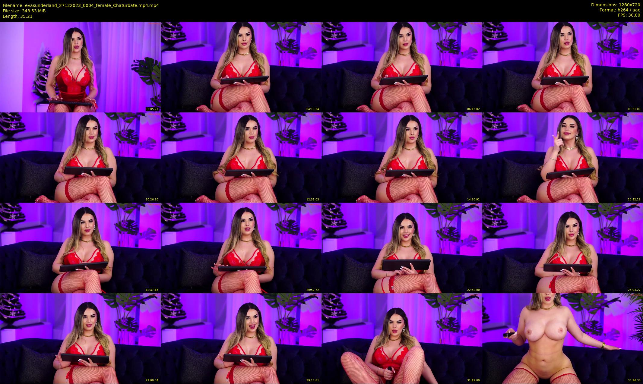 evasunderland — 36 minute Chaturbate female cam show recording, 720p, Dec 27, 2023