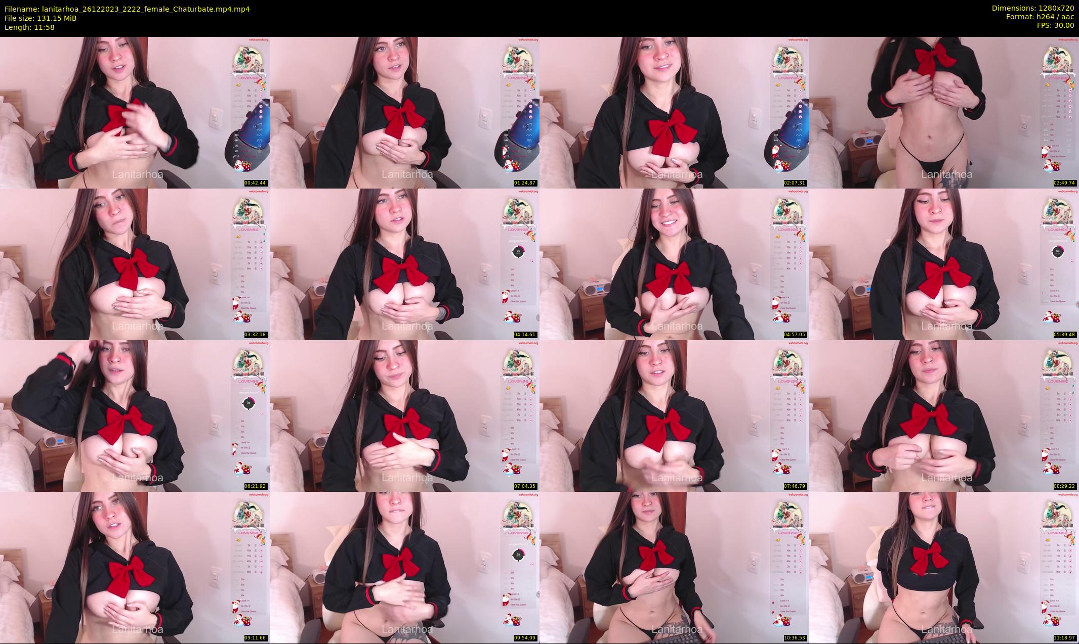 lanitarhoa — 12 minute Chaturbate female cam show recording, 720p, Dec 26, 2023