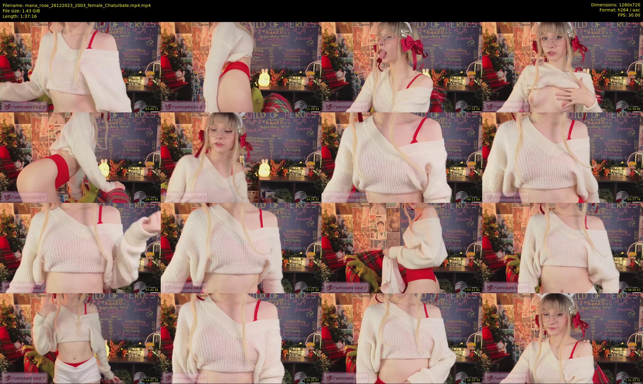 mana_rose — 98 minute Chaturbate female cam show recording, 720p, Dec 26, 2023