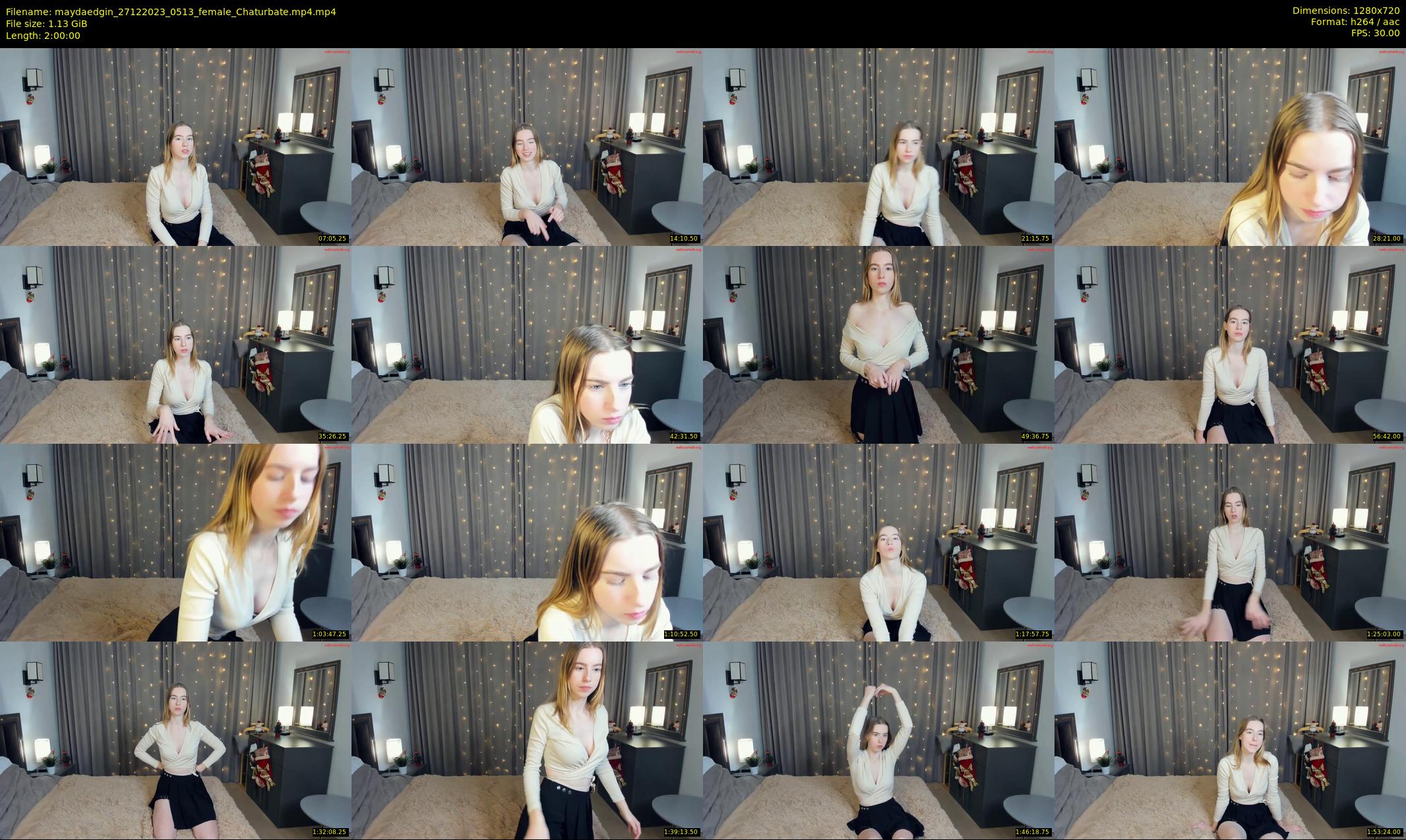 maydaedgin — 120 minute Chaturbate female cam show recording, 720p, Dec 27, 2023