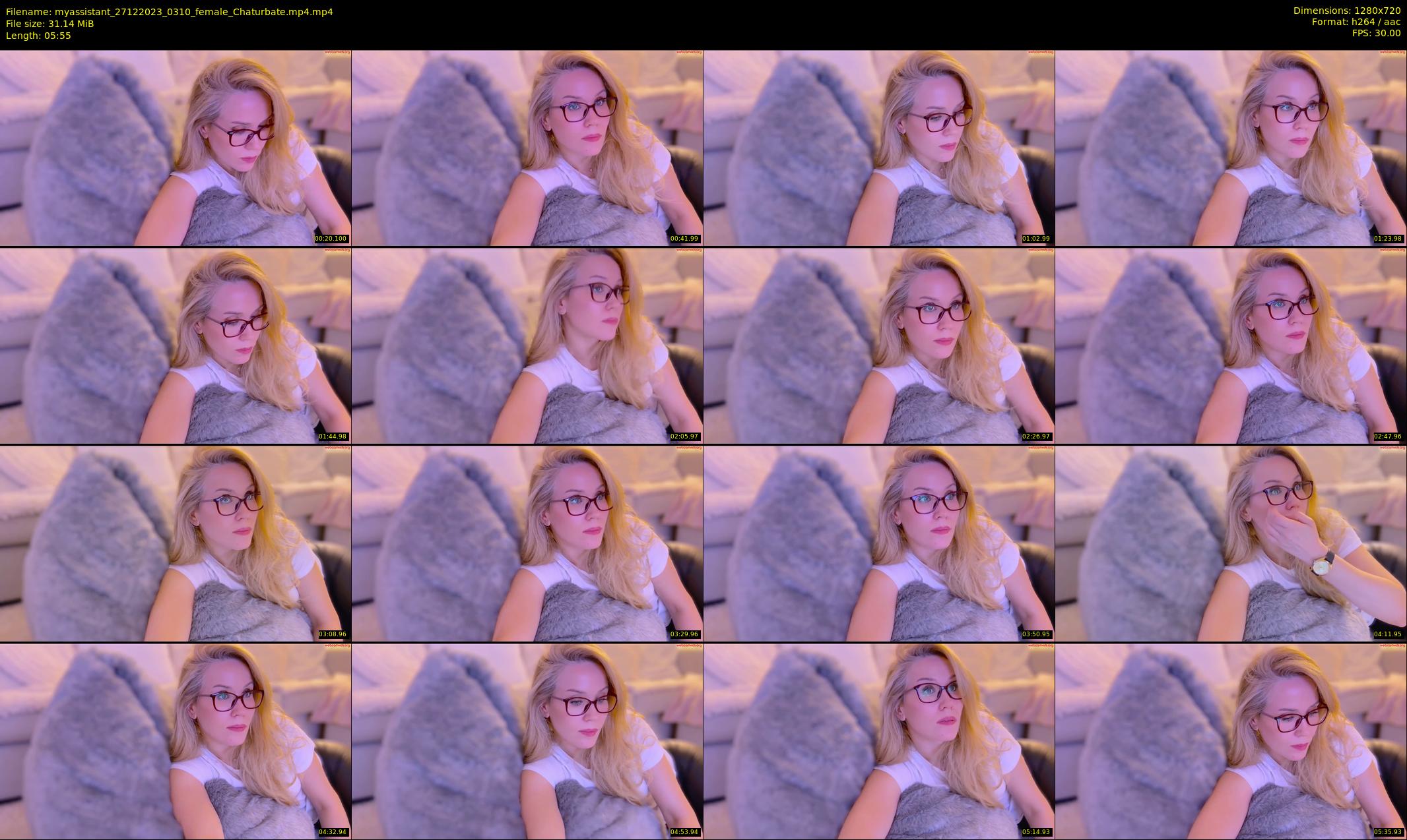 myassistant — 6 minute Chaturbate female cam show recording, 720p, Dec 27, 2023