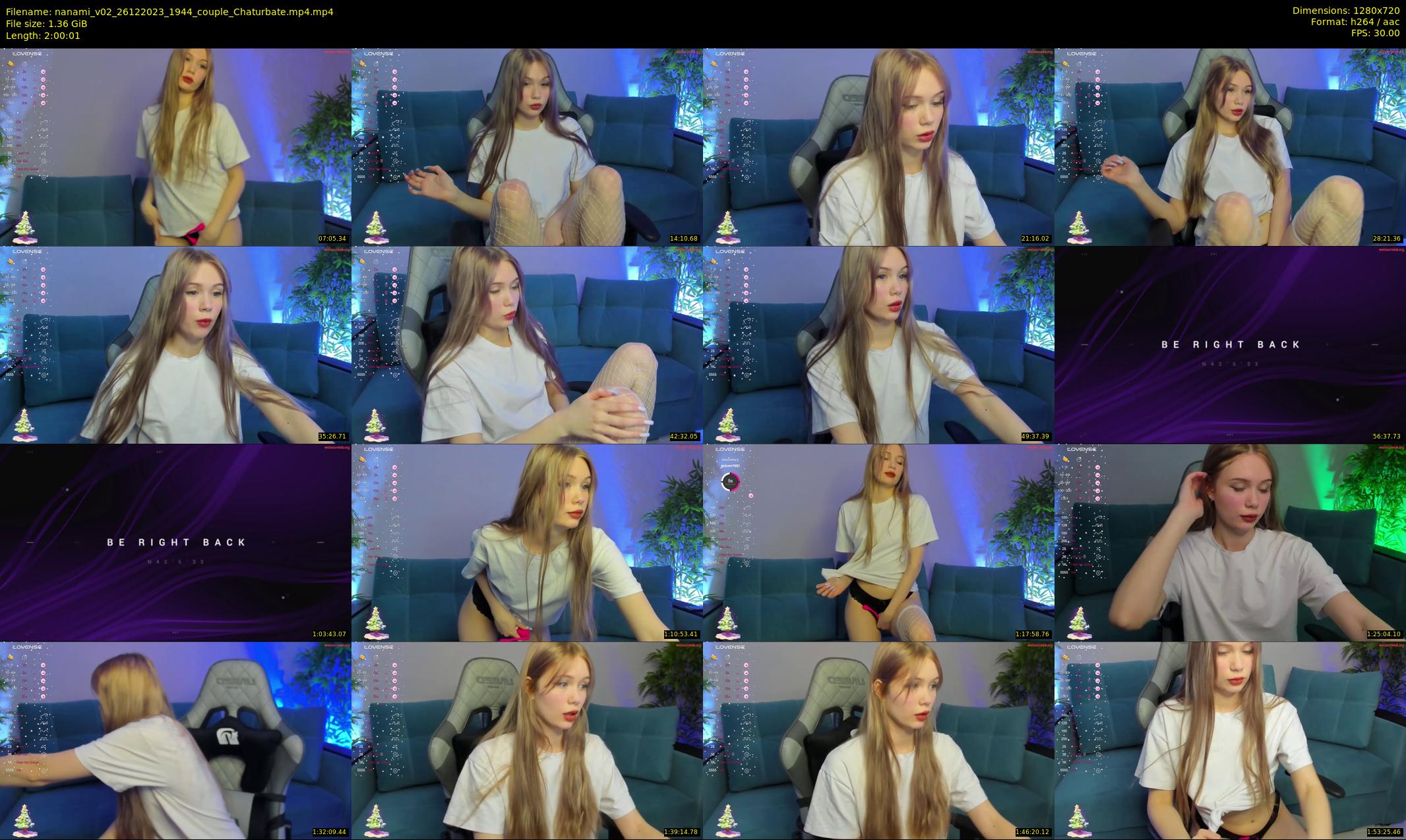 nanami_v02 — 121 minute Chaturbate couple cam show recording, 720p, Dec 26, 2023
