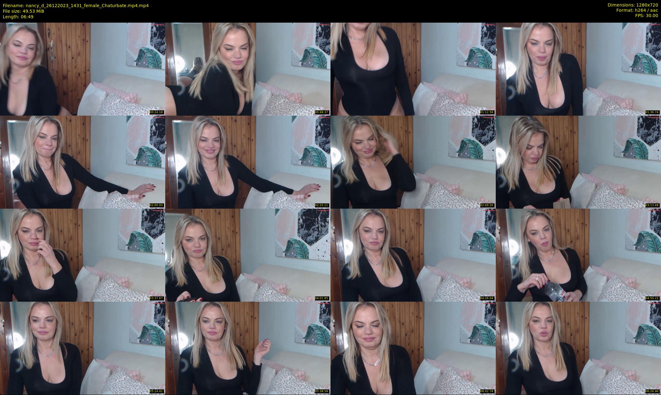 nancy_d — 7 minute Chaturbate female cam show recording, 720p, Dec 26, 2023