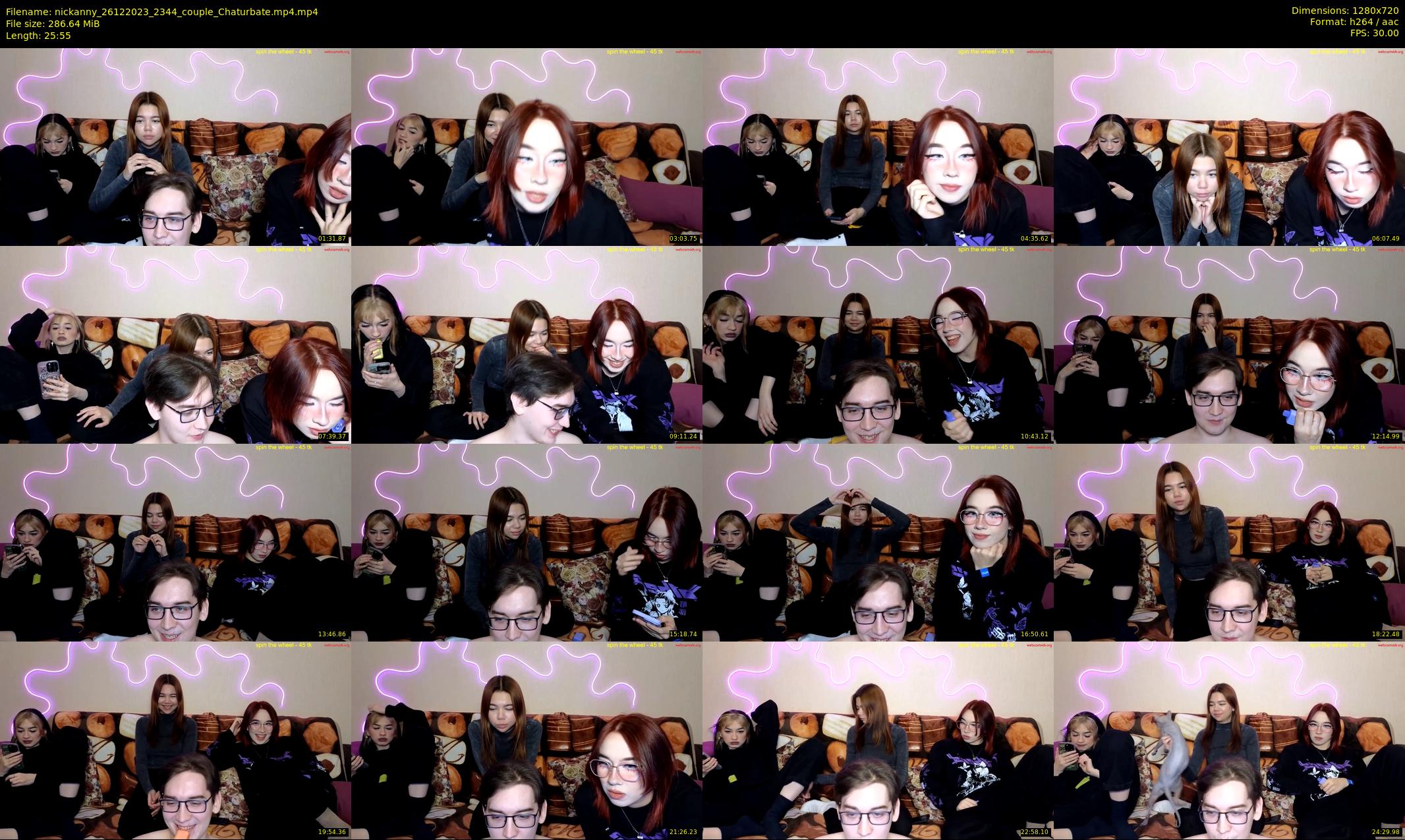 nickanny — 26 minute Chaturbate couple cam show recording, 720p, Dec 26, 2023