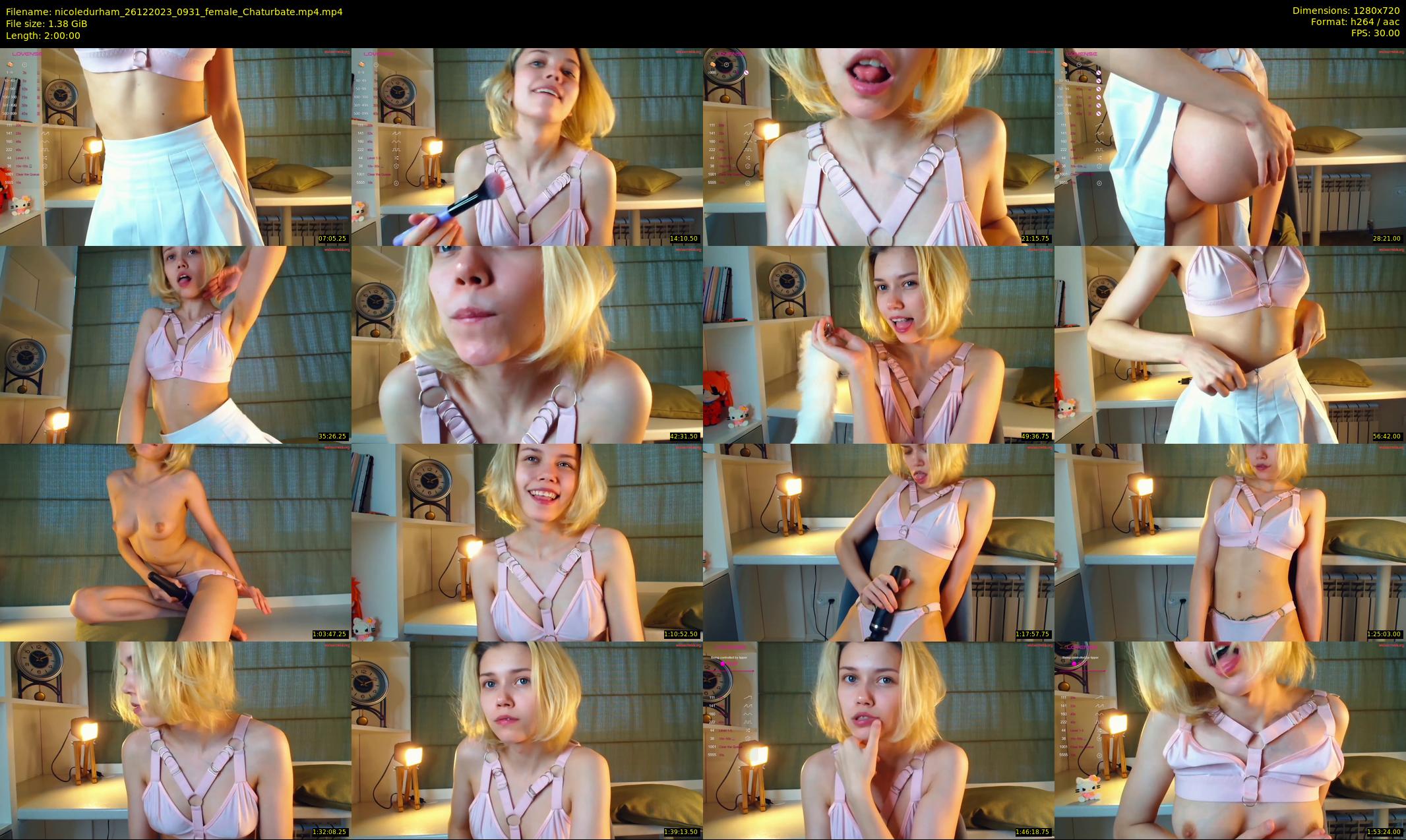 nicoledurham — 120 minute Chaturbate female cam show recording, 720p, Dec 26, 2023