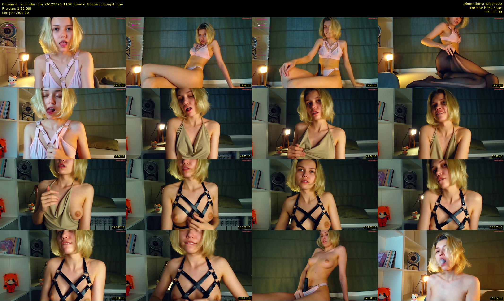 nicoledurham — 120 minute Chaturbate female cam show recording, 720p, Dec 26, 2023