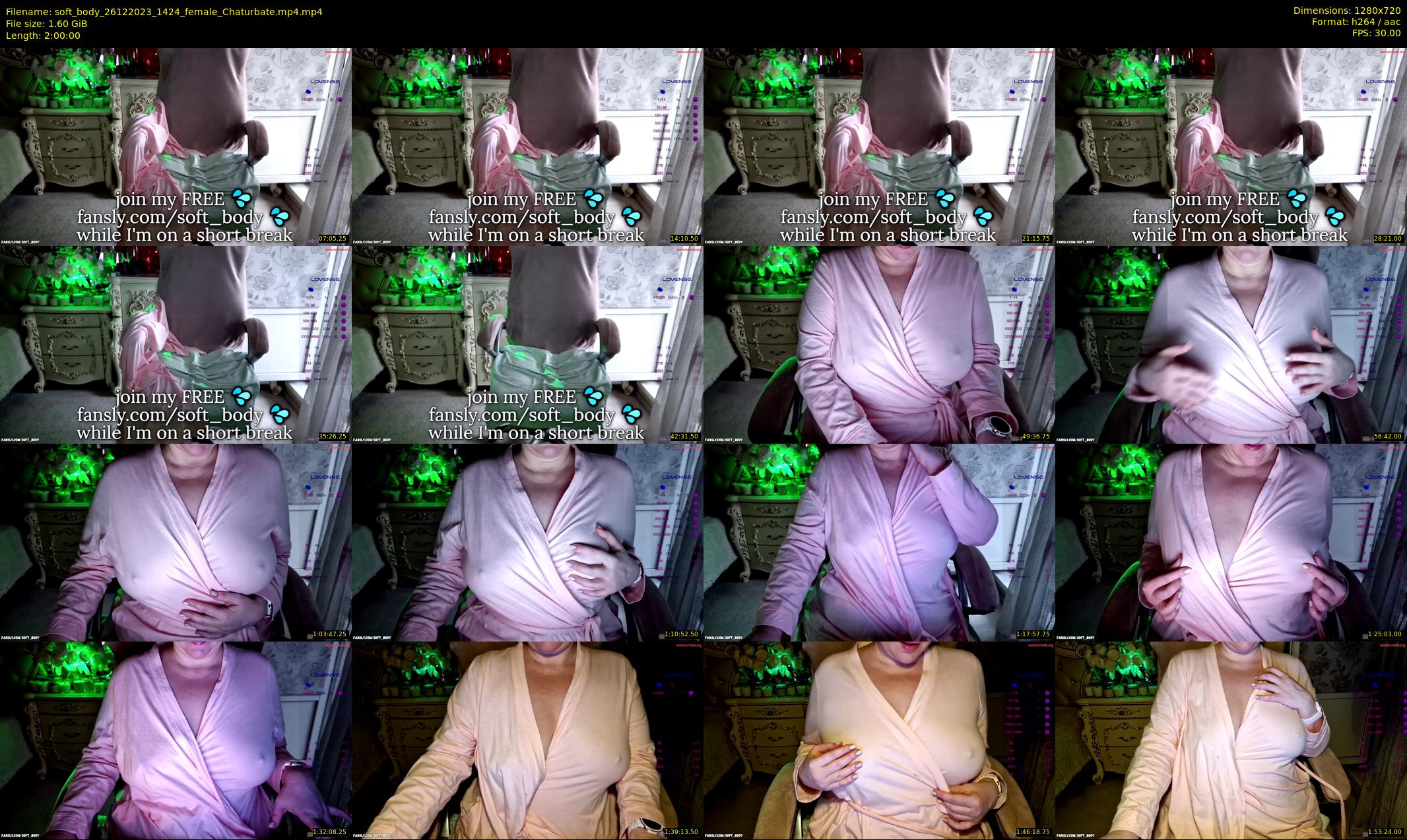 soft_body — 120 minute Chaturbate female cam show recording, 720p, Dec 26, 2023