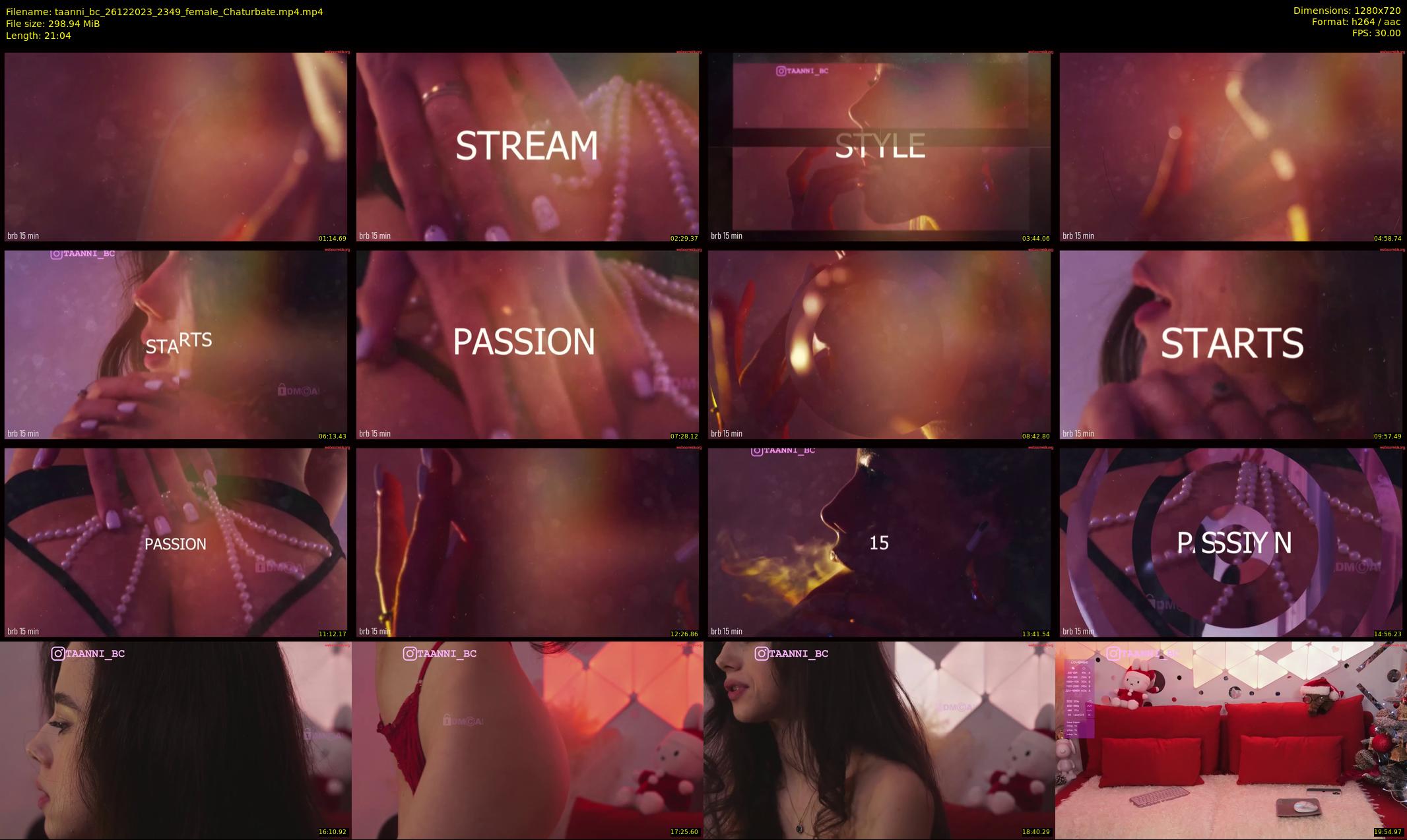 taanni_bc — 22 minute Chaturbate female cam show recording, 720p, Dec 26, 2023
