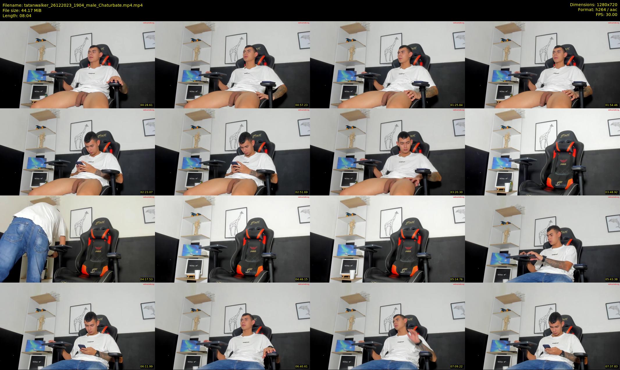 tatanwalker — 9 minute Chaturbate male cam show recording, 720p, Dec 26, 2023