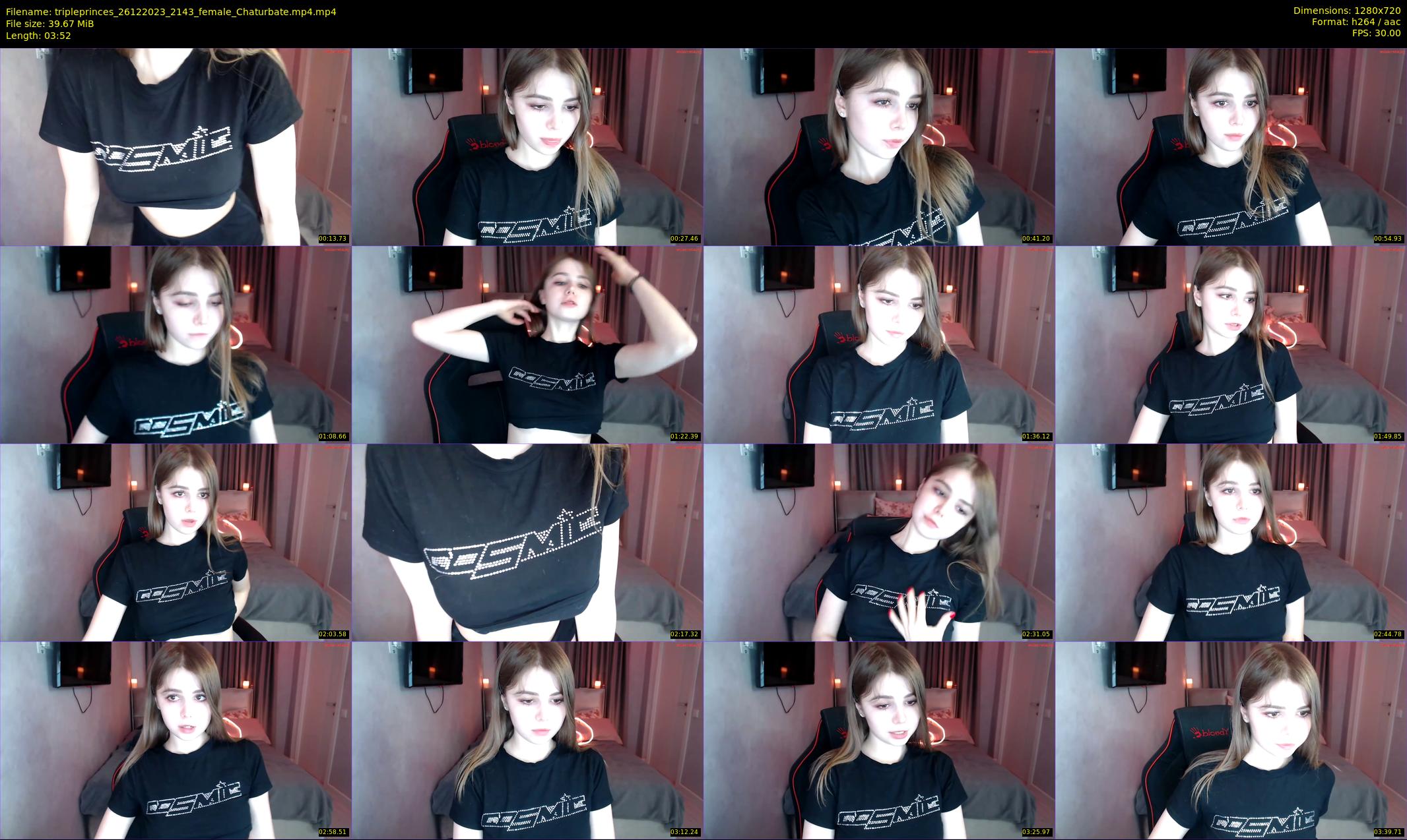 tripleprinces — 4 minute Chaturbate female cam show recording, 720p, Dec 26, 2023