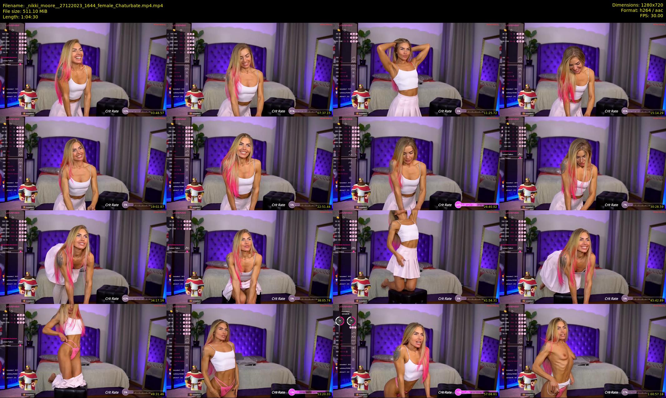 _nikki_moore_ — 65 minute Chaturbate female cam show recording, 720p, Dec 27, 2023