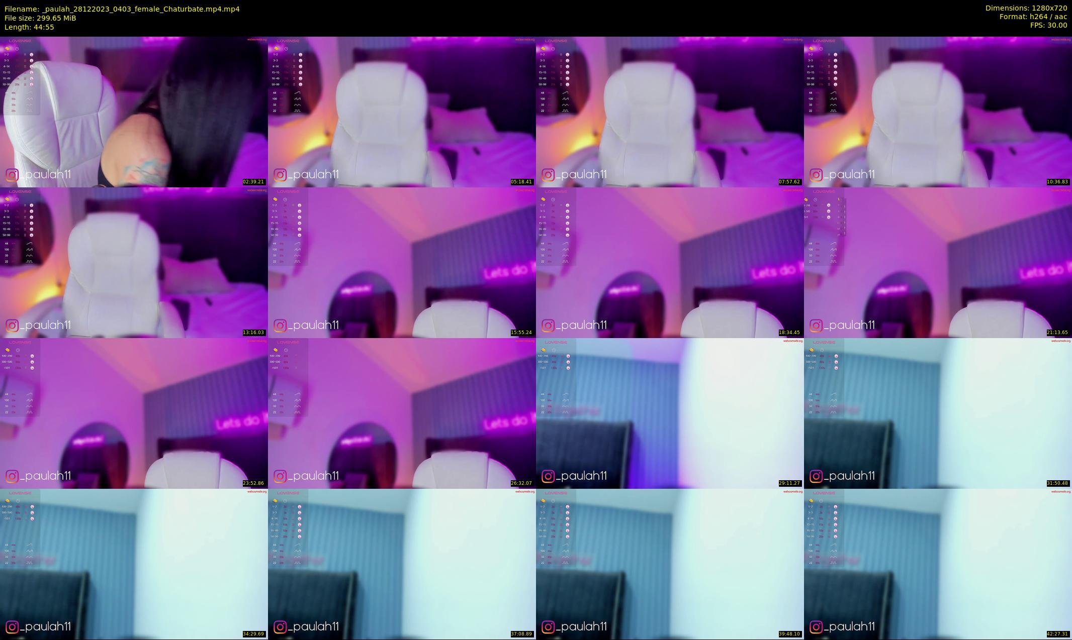 _paulah — 45 minute Chaturbate female cam show recording, 720p, Dec 28, 2023
