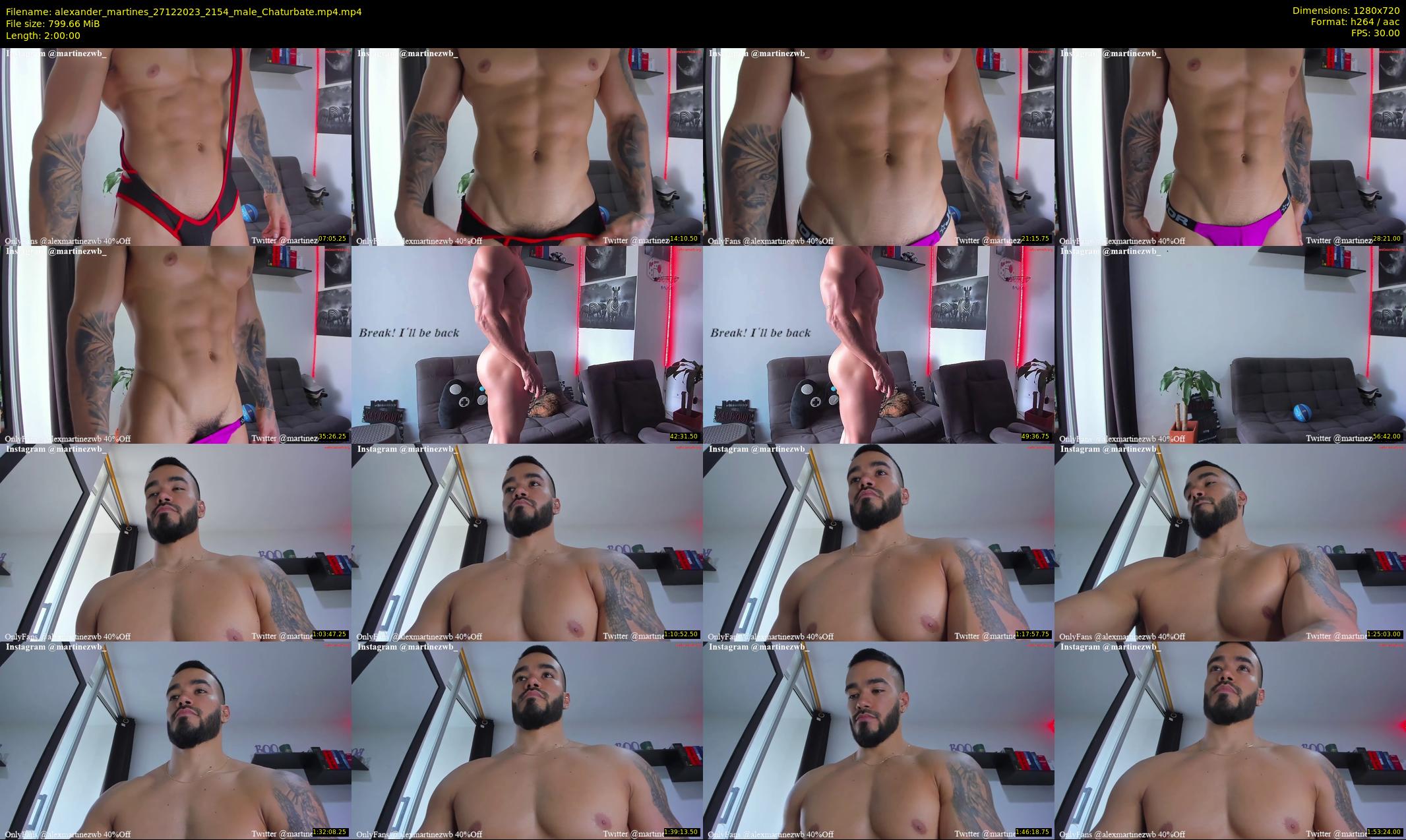 alexander_martines — 120 minute Chaturbate male cam show recording, 720p, Dec 27, 2023