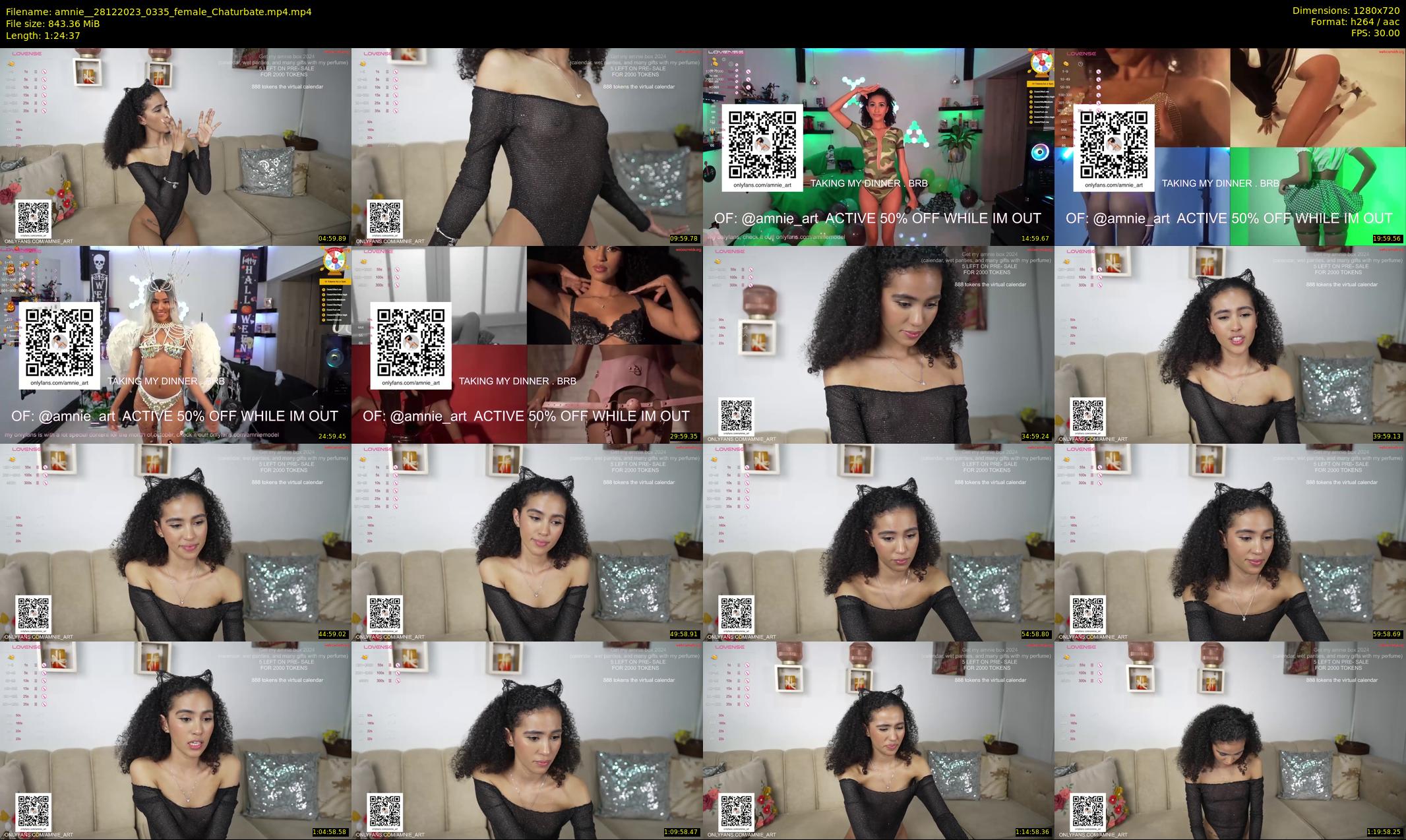 amnie_ — 85 minute Chaturbate female cam show recording, 720p, Dec 28, 2023