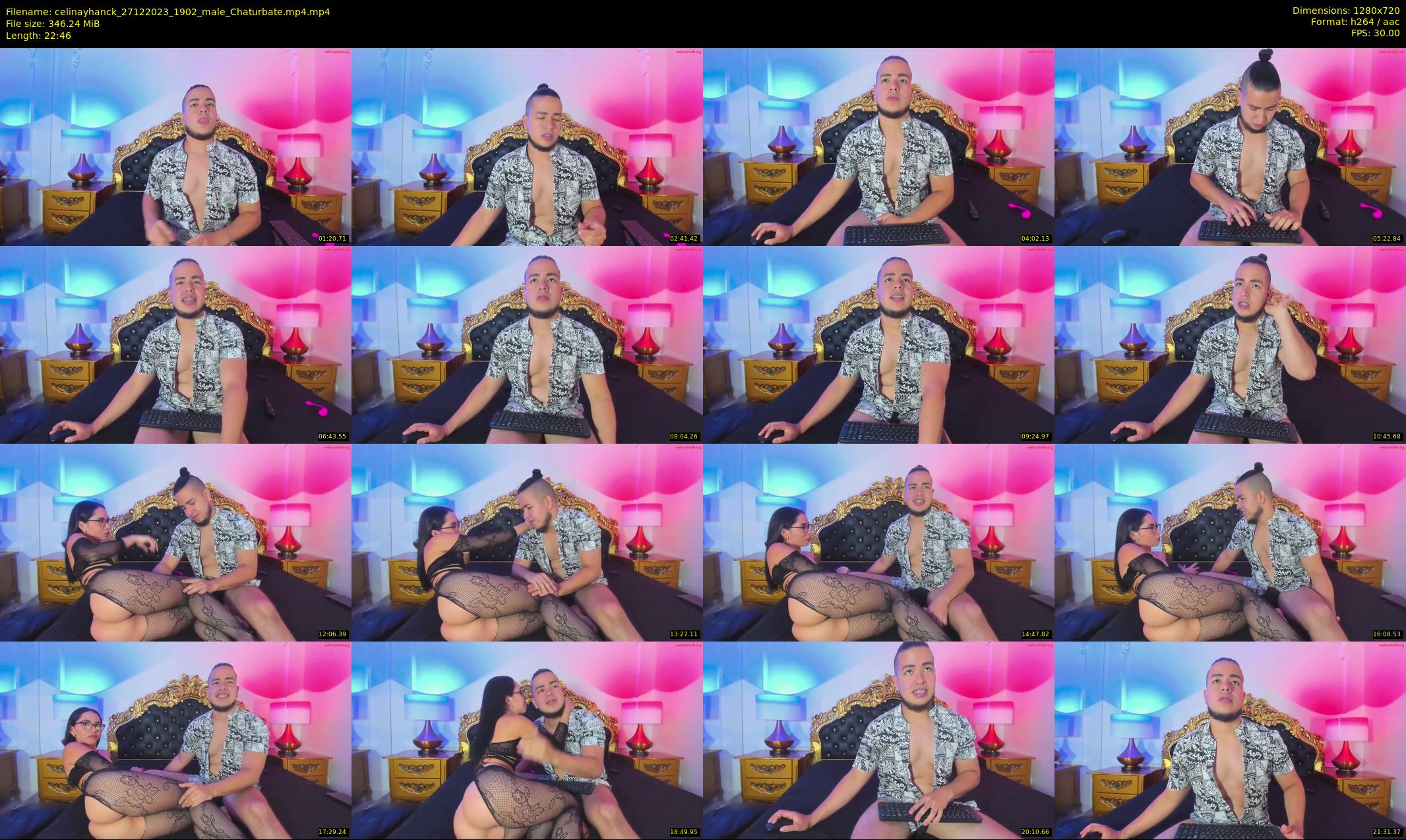 celinayhanck — 23 minute Chaturbate couple cam show recording, 720p, Dec 27, 2023