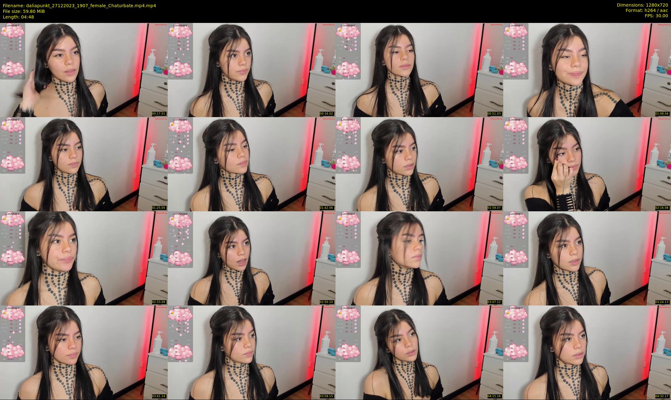 daliapunkt — 5 minute Chaturbate female cam show recording, 720p, Dec 27, 2023
