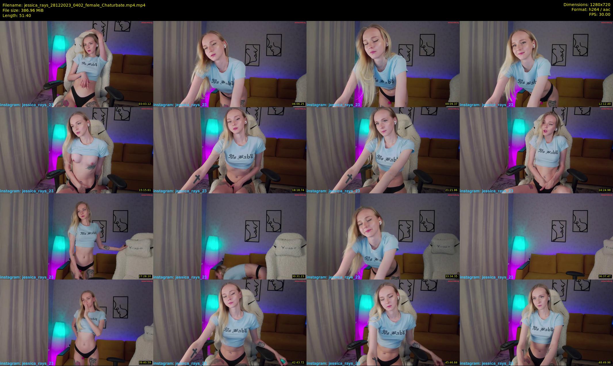 jessica_rays — 52 minute Chaturbate couple cam show recording, 720p, Dec 28, 2023