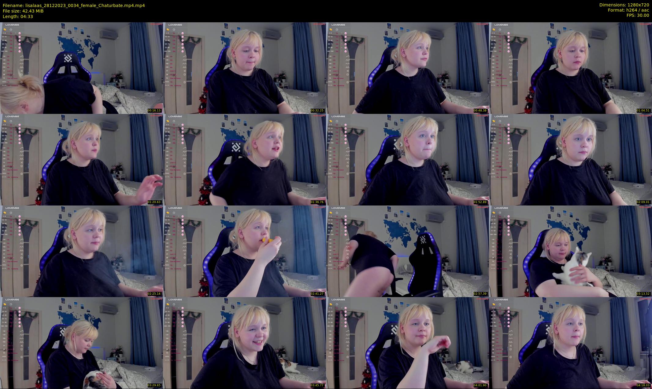lisalaas — 5 minute Chaturbate female cam show recording, 720p, Dec 28, 2023