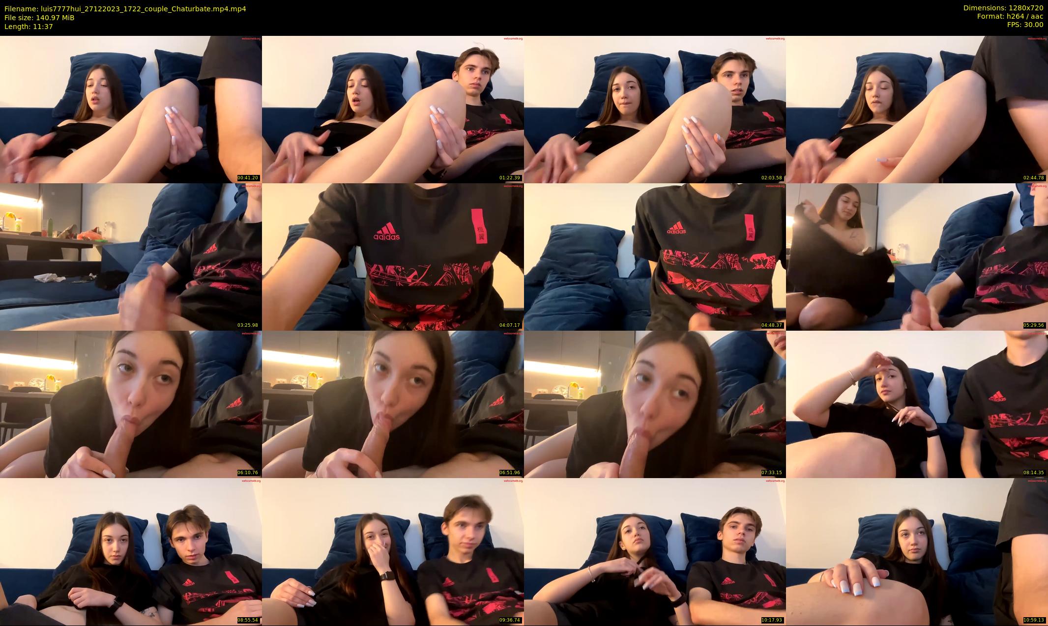 luis7777hui — 12 minute Chaturbate couple cam show recording, 720p, Dec 27, 2023