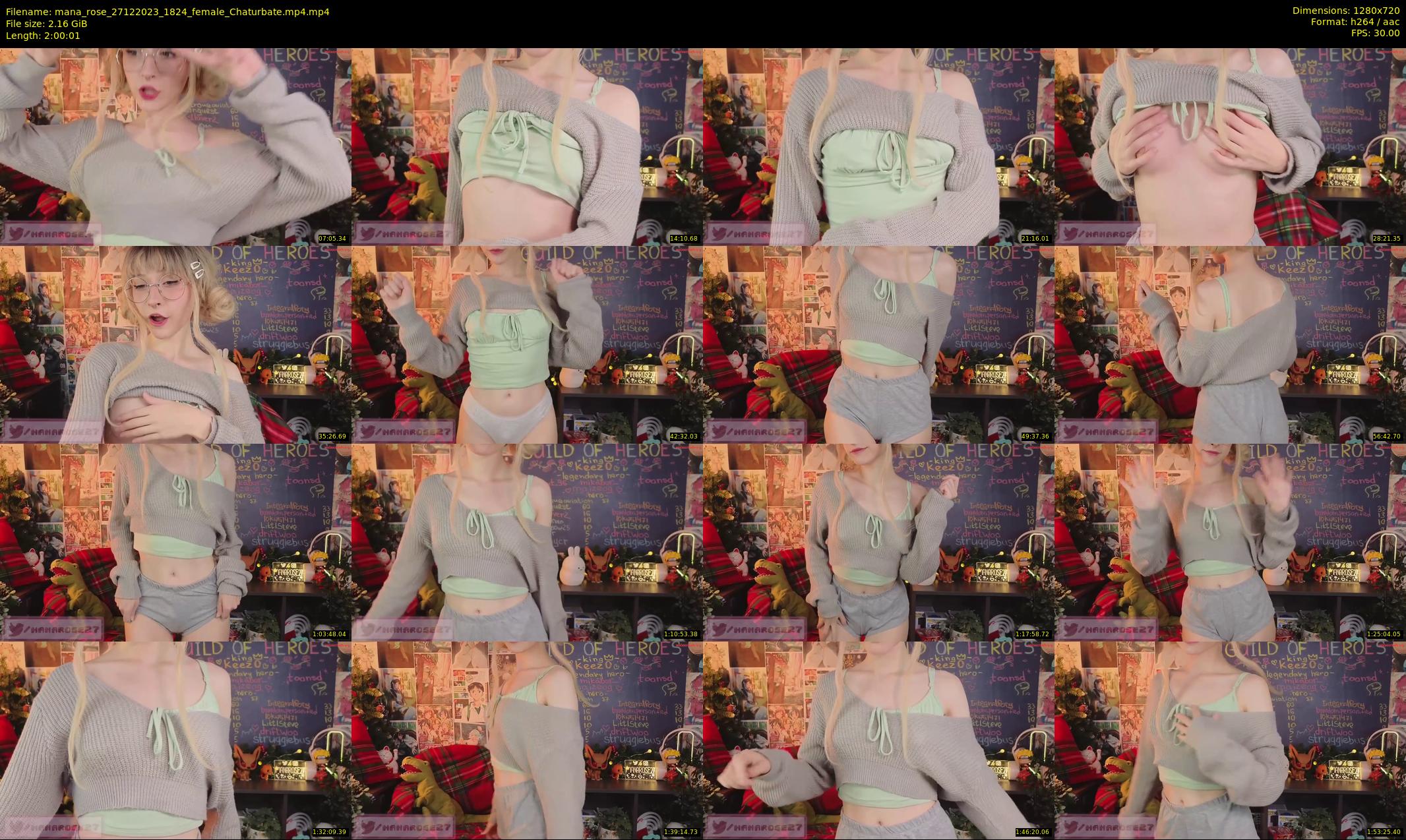 mana_rose — 121 minute Chaturbate female cam show recording, 720p, Dec 27, 2023