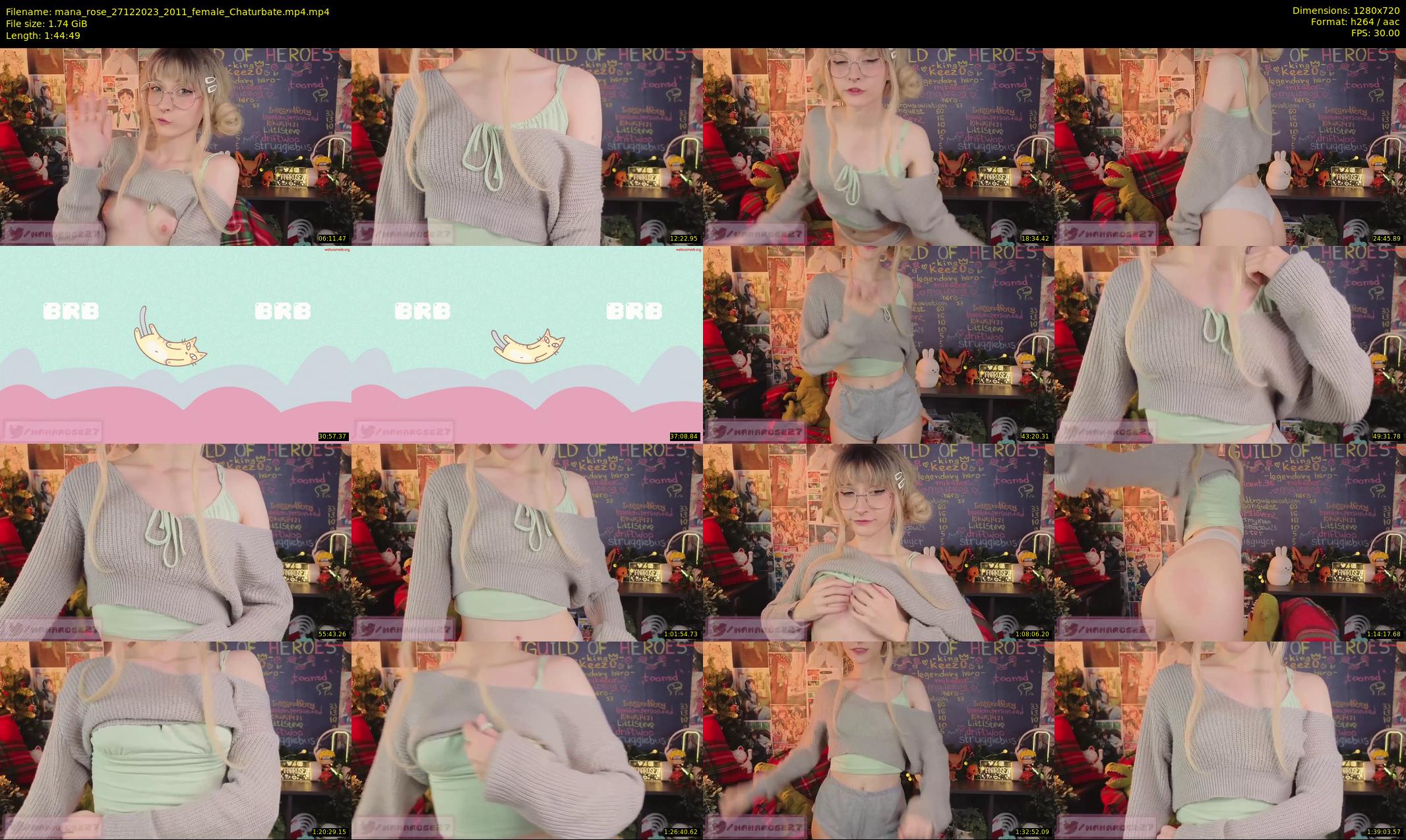 mana_rose — 105 minute Chaturbate female cam show recording, 720p, Dec 27, 2023