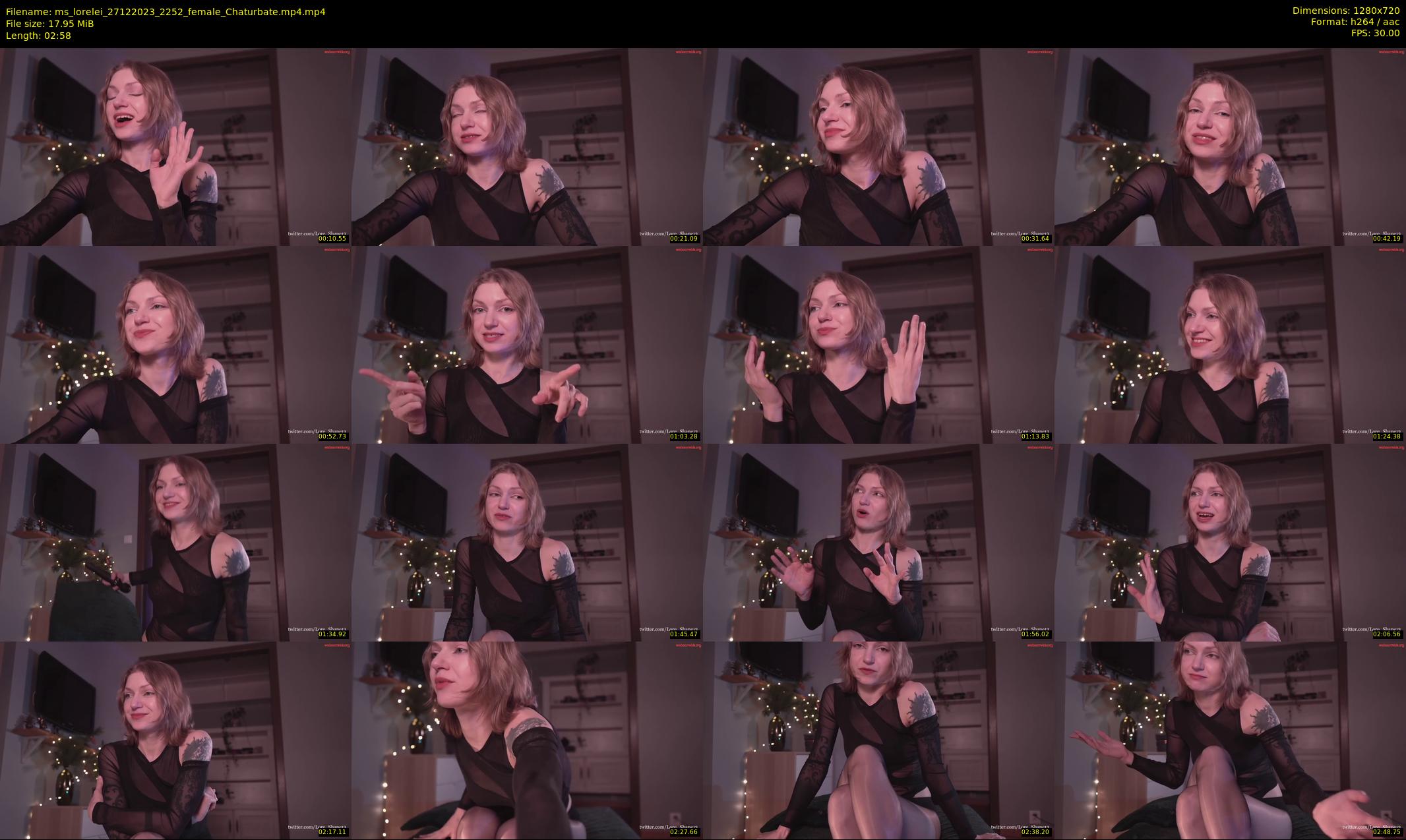 ms_lorelei — 3 minute Chaturbate female cam show recording, 720p, Dec 27, 2023
