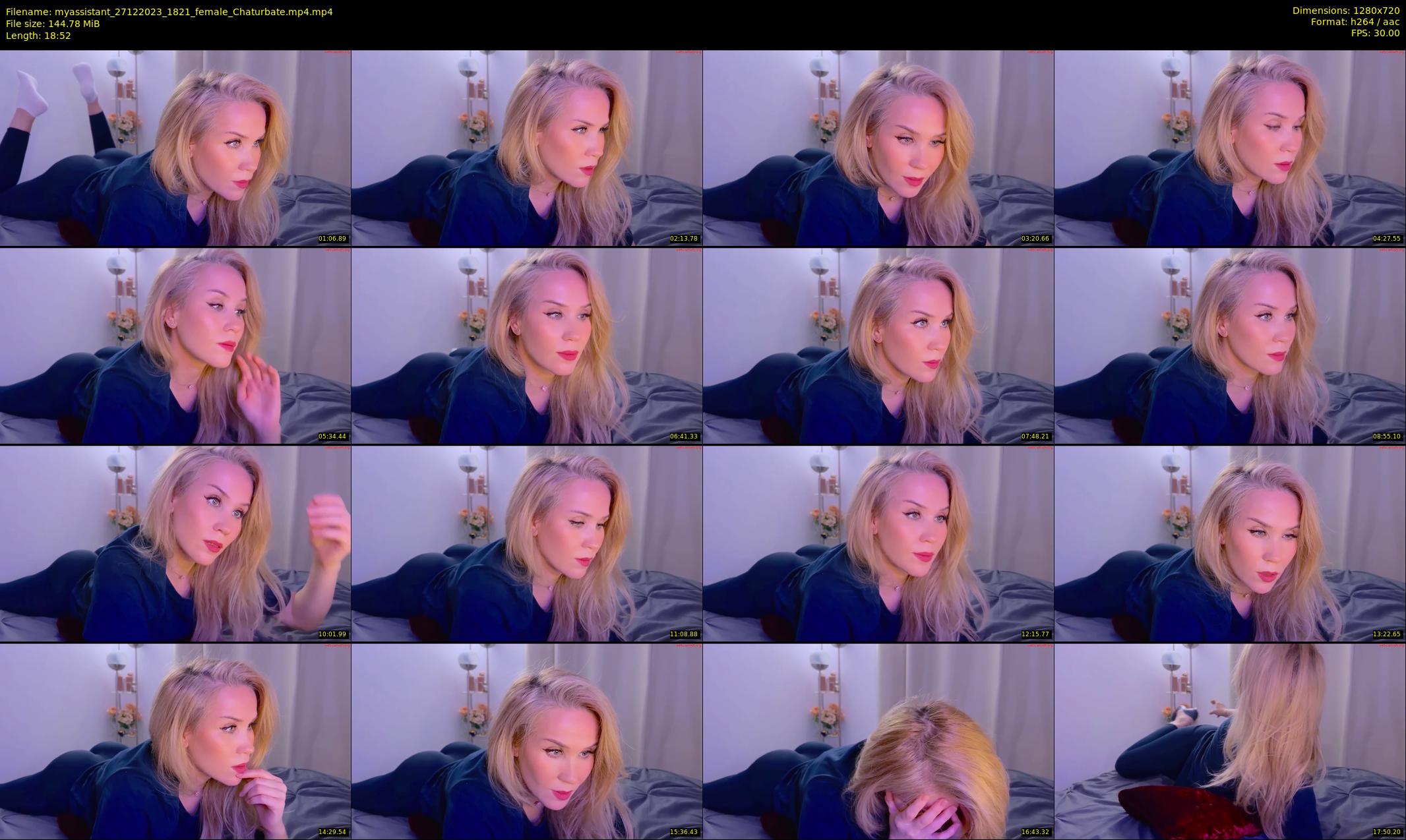myassistant — 19 minute Chaturbate female cam show recording, 720p, Dec 27, 2023