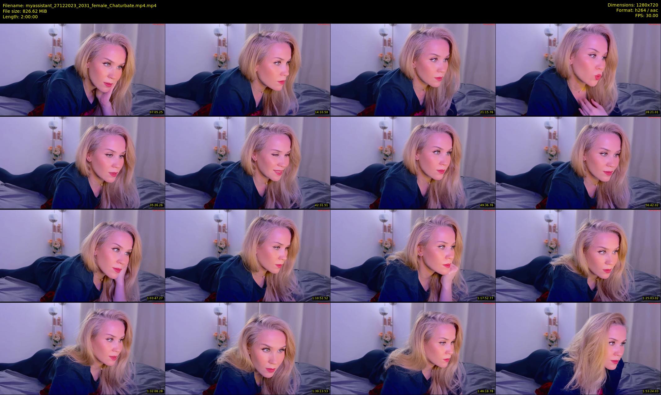 myassistant — 120 minute Chaturbate female cam show recording, 720p, Dec 27, 2023
