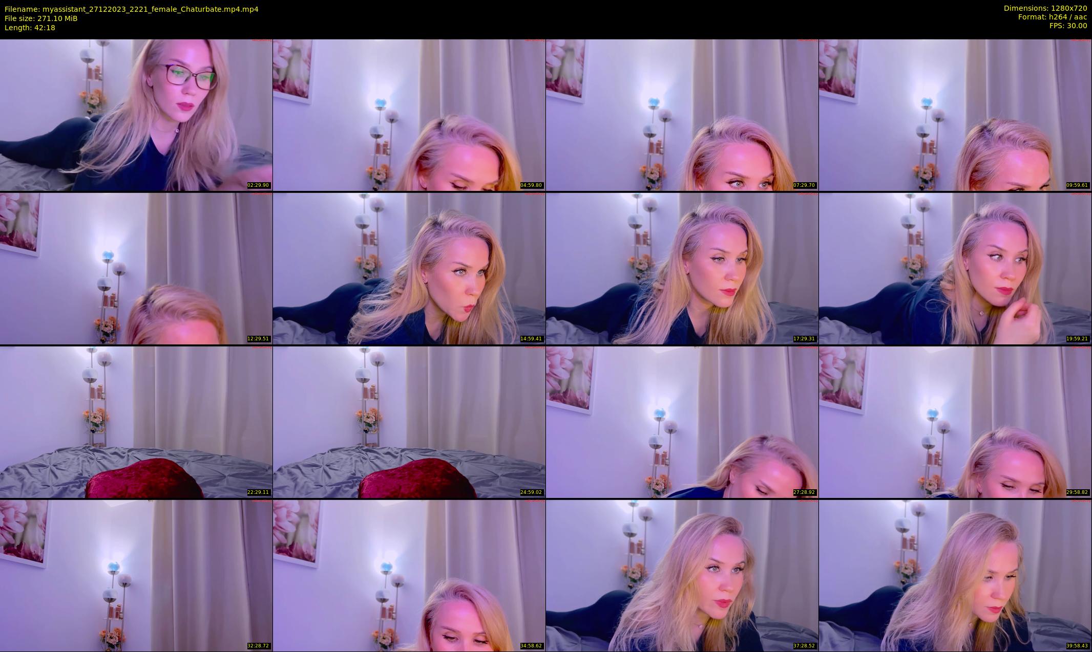 myassistant — 43 minute Chaturbate female cam show recording, 720p, Dec 27, 2023