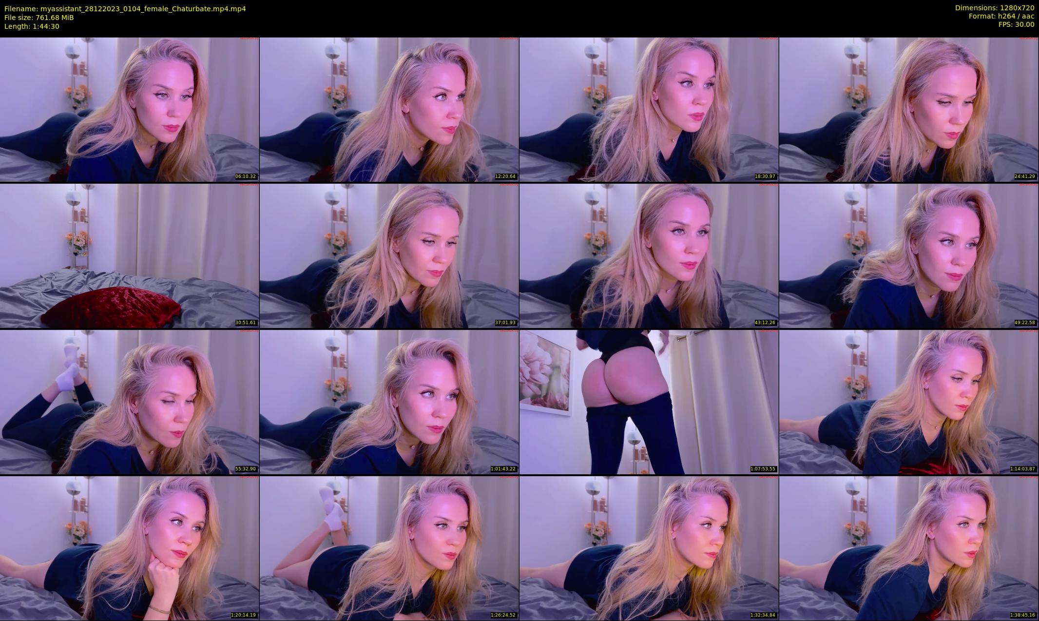 myassistant — 105 minute Chaturbate female cam show recording, 720p, Dec 28, 2023
