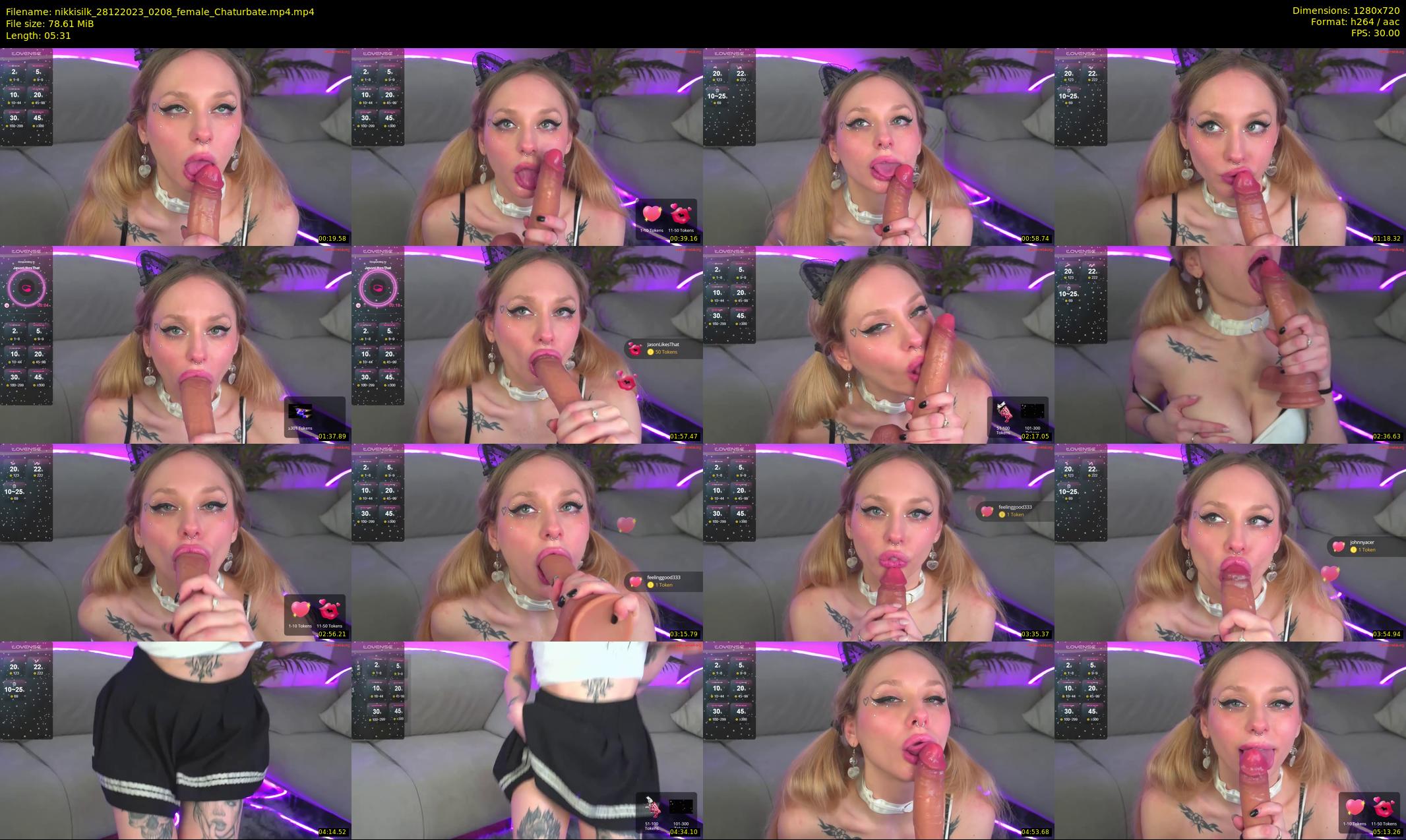 nikkisilk — 6 minute Chaturbate female cam show recording, 720p, Dec 28, 2023