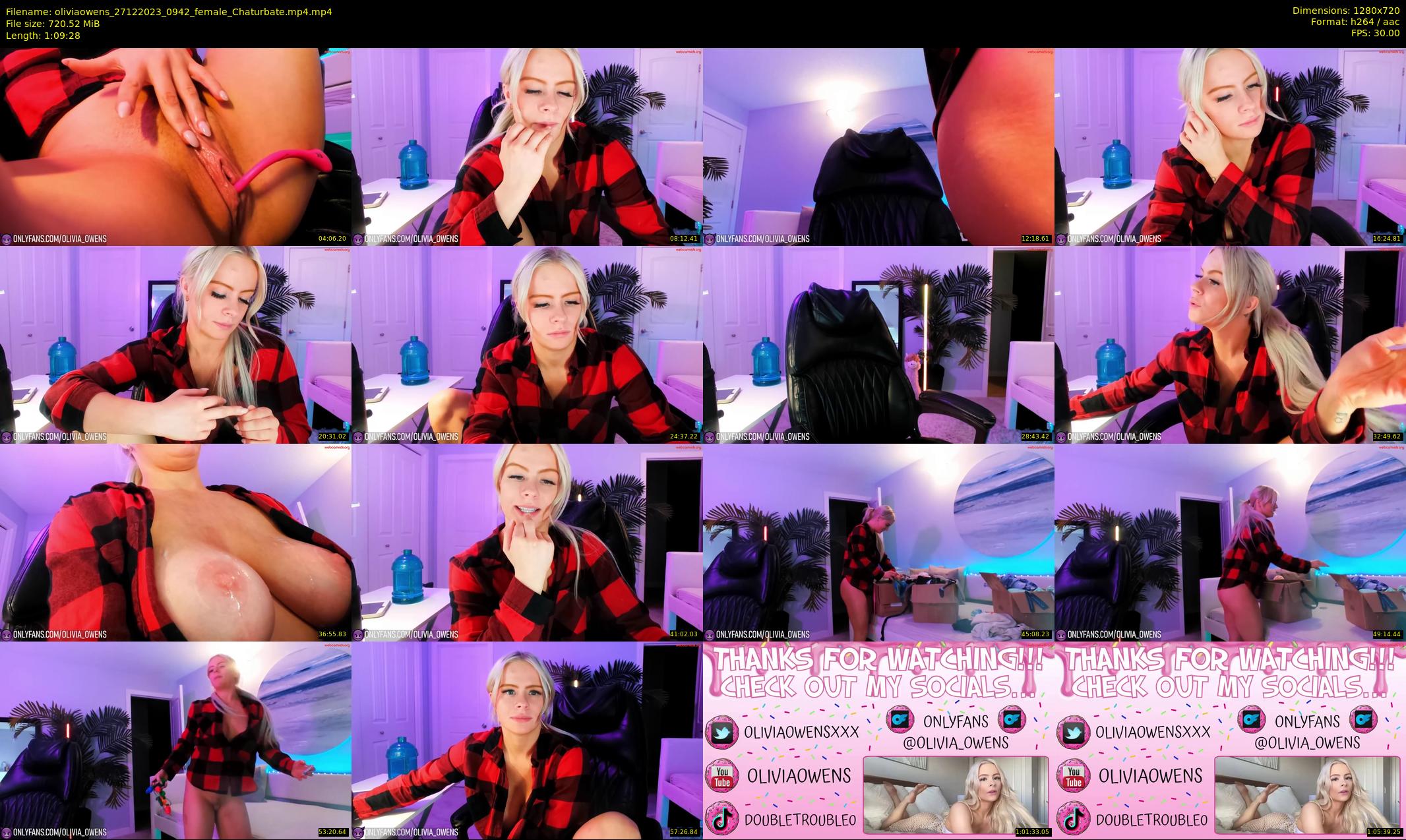 oliviaowens — 70 minute Chaturbate female cam show recording, 720p, Dec 27, 2023
