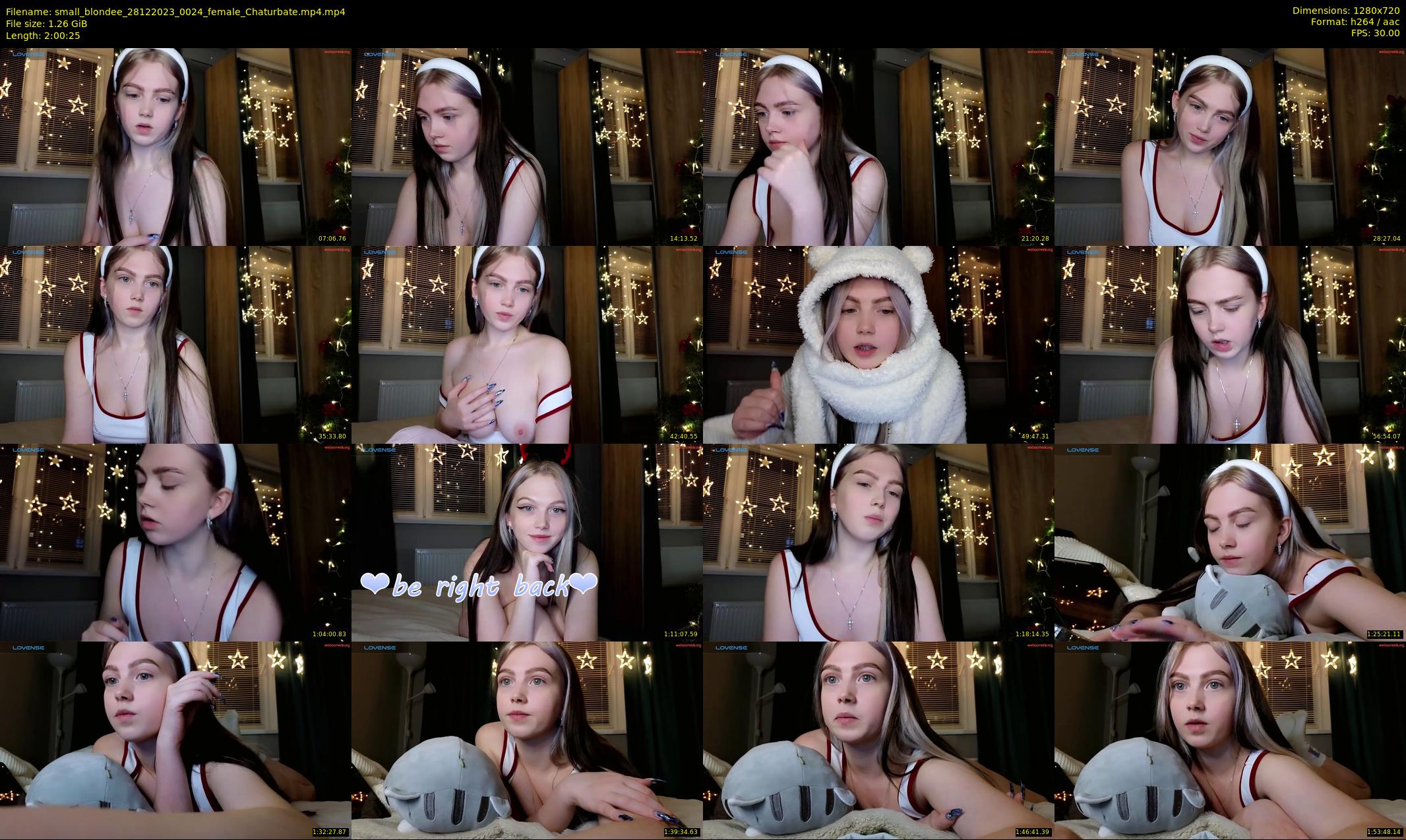 small_blondee — 121 minute Chaturbate female cam show recording, 720p, Dec 28, 2023