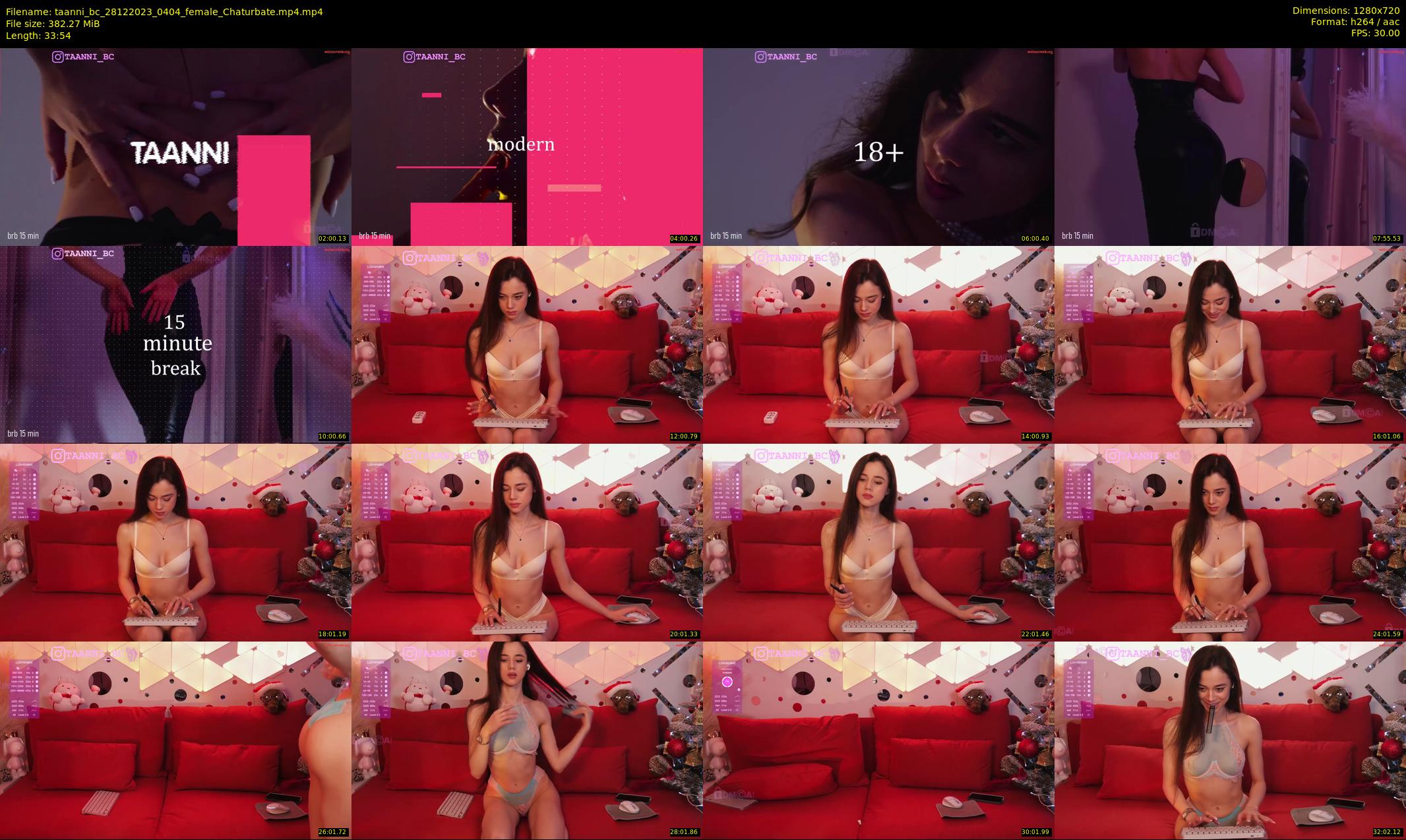 taanni_bc — 34 minute Chaturbate female cam show recording, 720p, Dec 28, 2023
