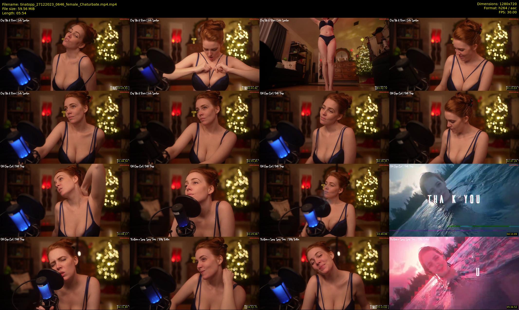 tinatopp — 6 minute Chaturbate female cam show recording, 720p, Dec 27, 2023