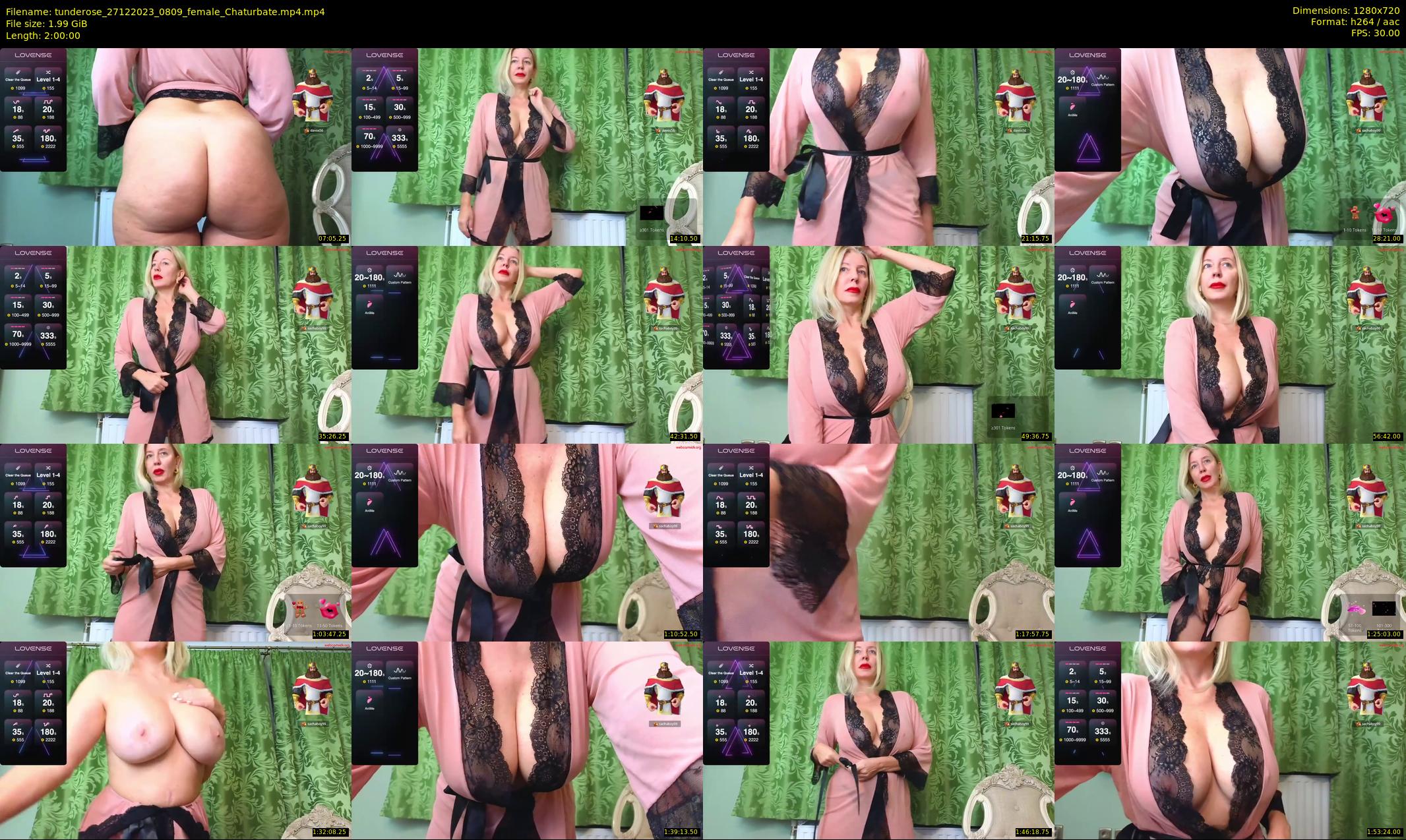 tunderose — 120 minute Chaturbate female cam show recording, 720p, Dec 27, 2023