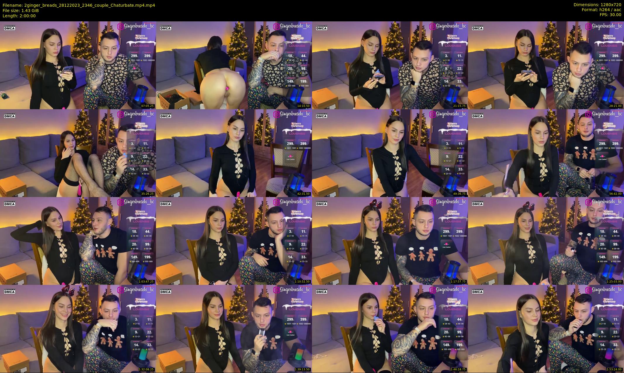 2ginger_breads — 120 minute Chaturbate couple cam show recording, 720p, Dec 28, 2023
