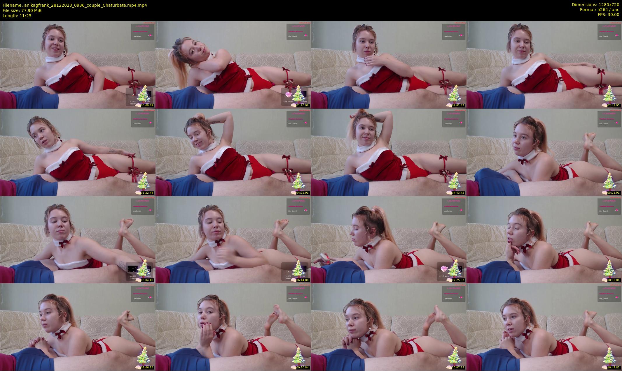 anikagfrank — 12 minute Chaturbate couple cam show recording, 720p, Dec 28, 2023