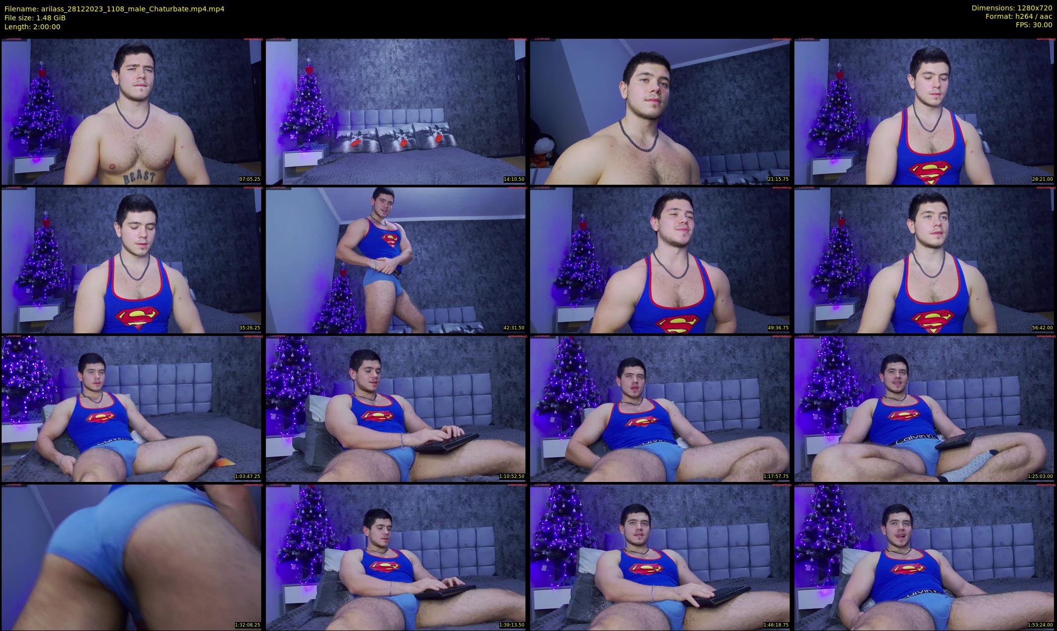 arilass — 120 minute Chaturbate male cam show recording, 720p, Dec 28, 2023