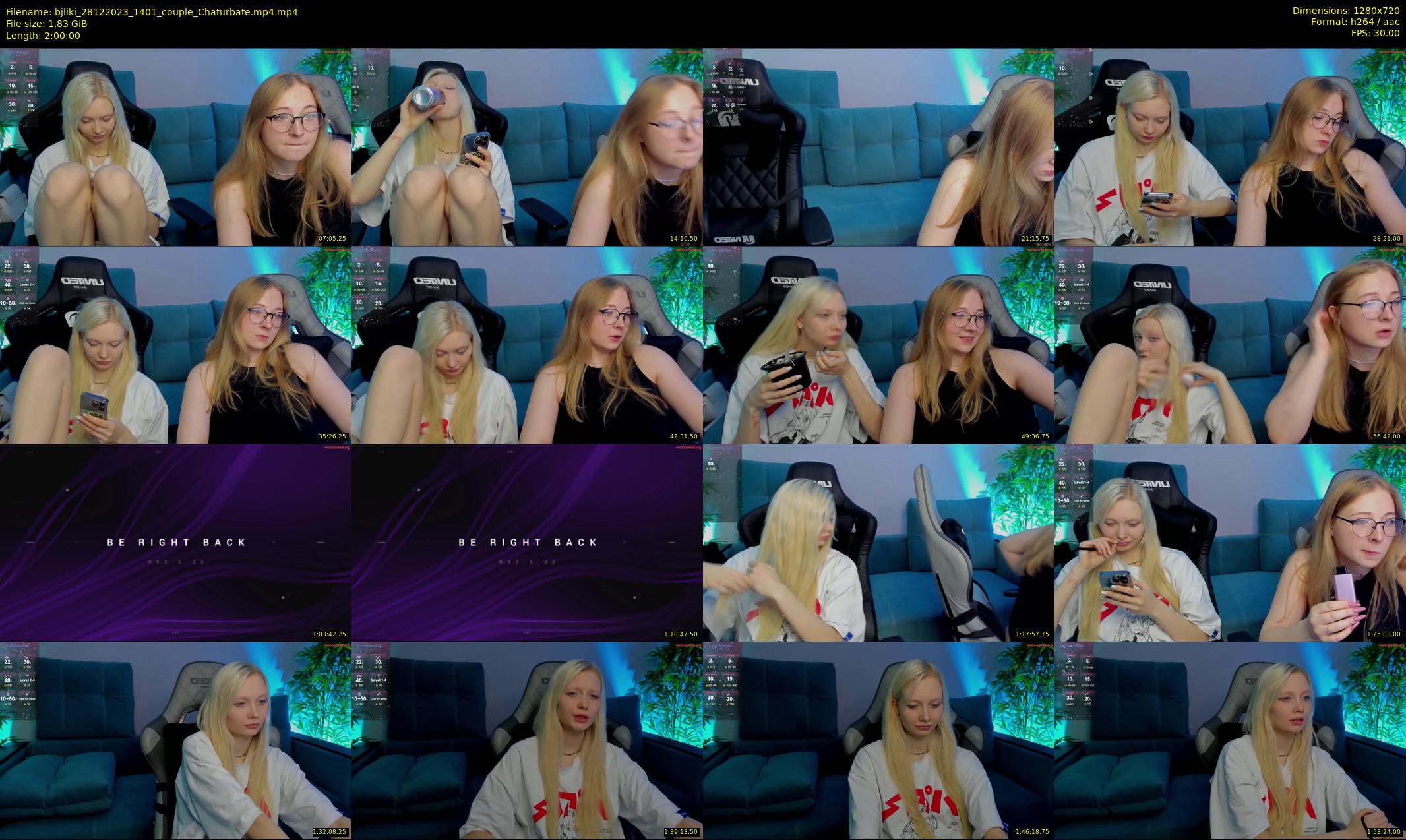 bjliki — 120 minute Chaturbate couple cam show recording, 720p, Dec 28, 2023