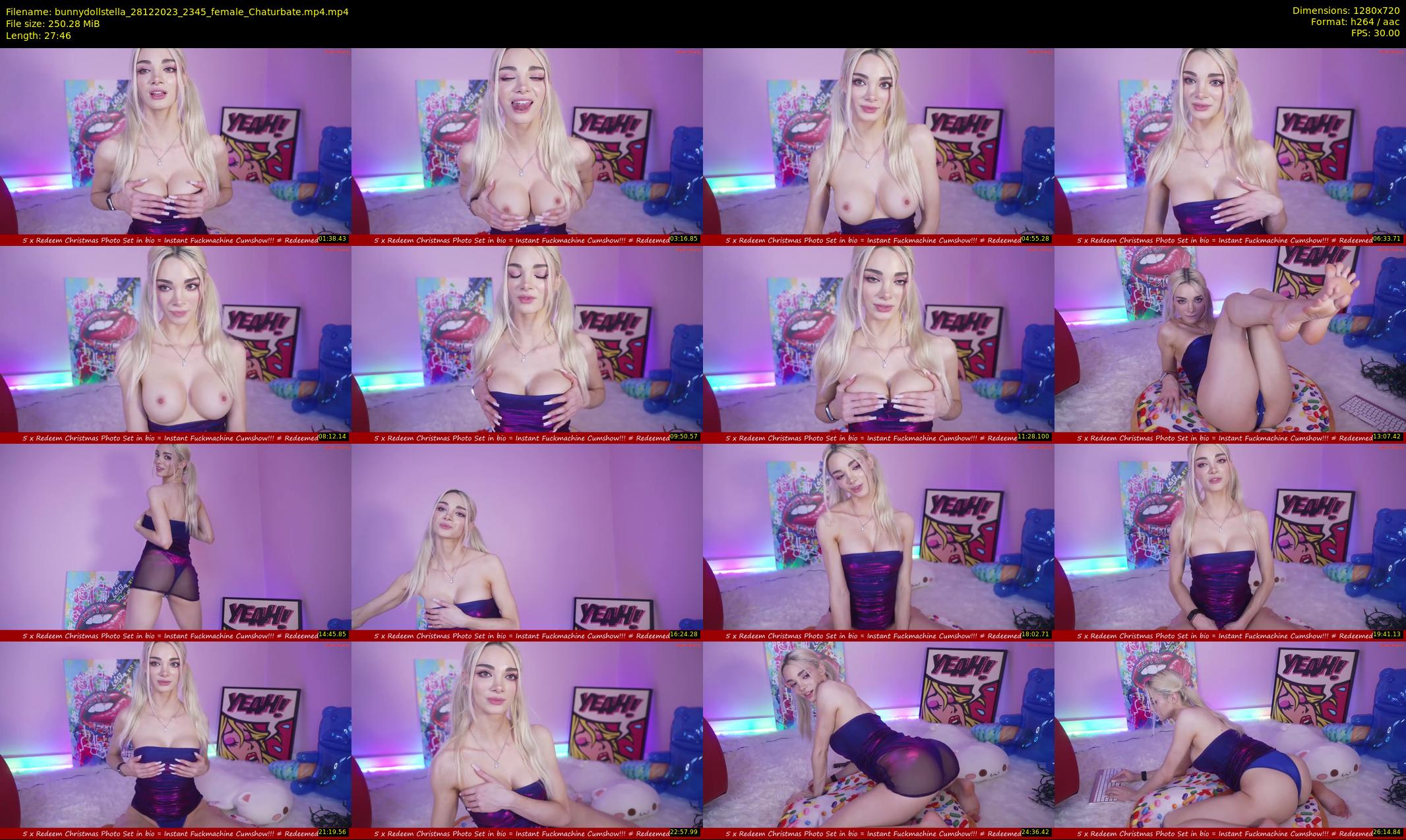 bunnydollstella — 28 minute Chaturbate female cam show recording, 720p, Dec 28, 2023