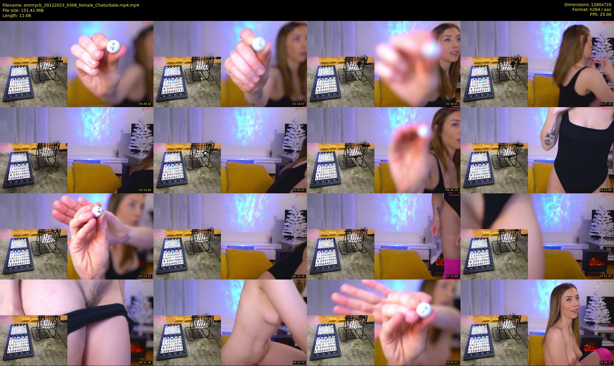 emmycb — 12 minute Chaturbate female cam show recording, 720p, Dec 29, 2023