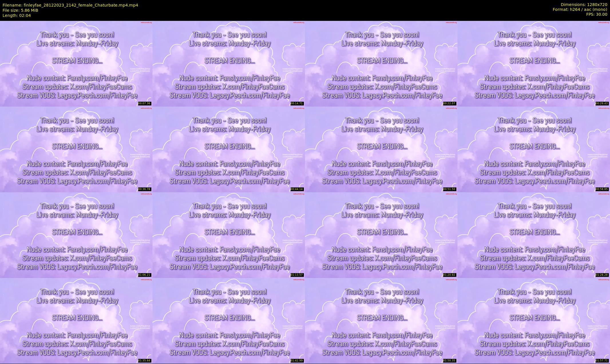finleyfae — 3 minute Chaturbate female cam show recording, 720p, Dec 28, 2023