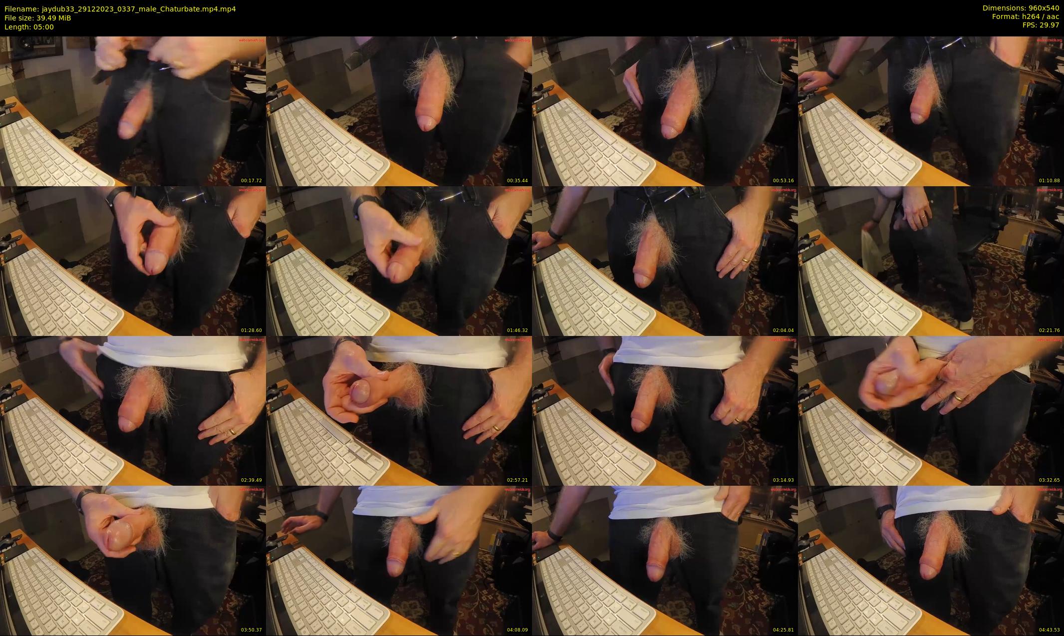jaydub33 — 5 minute Chaturbate male cam show recording, 480p, Dec 29, 2023